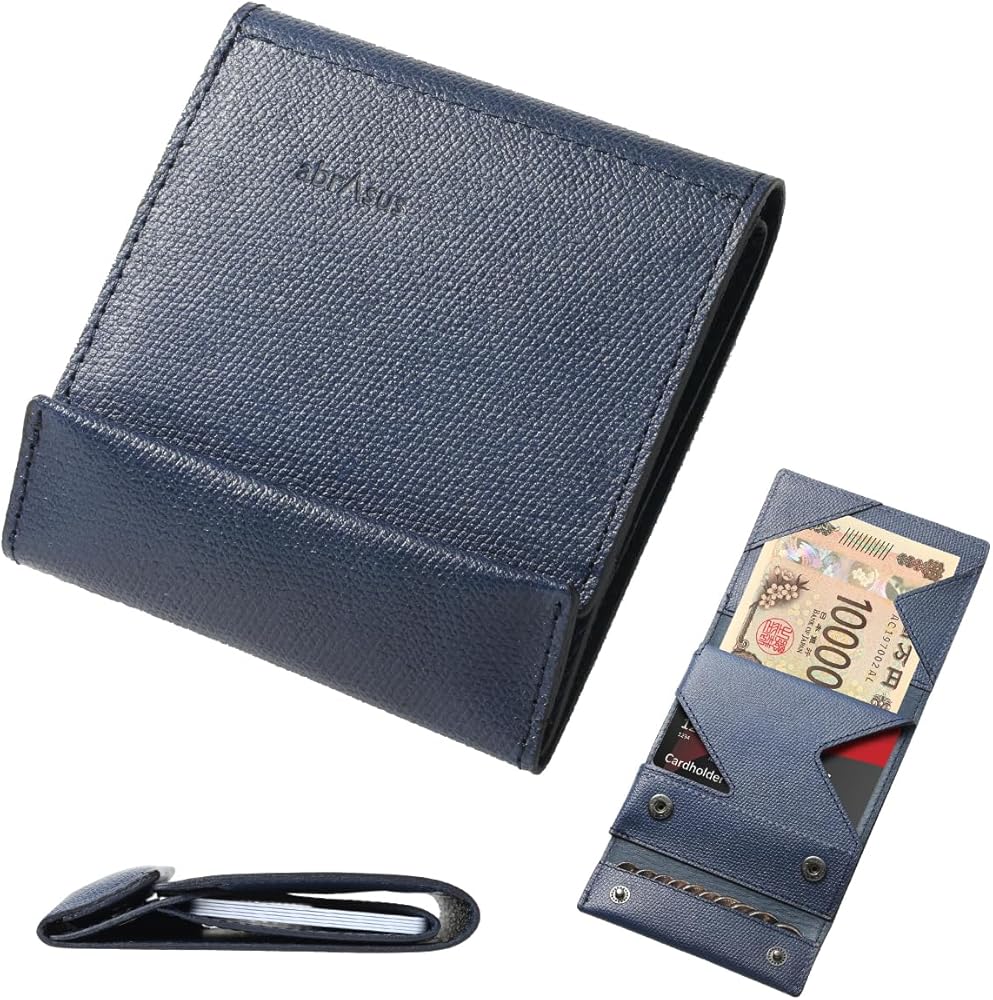 Amazon | [アブラサス] 薄い財布 レザー 薄型 メンズ レディース 財布