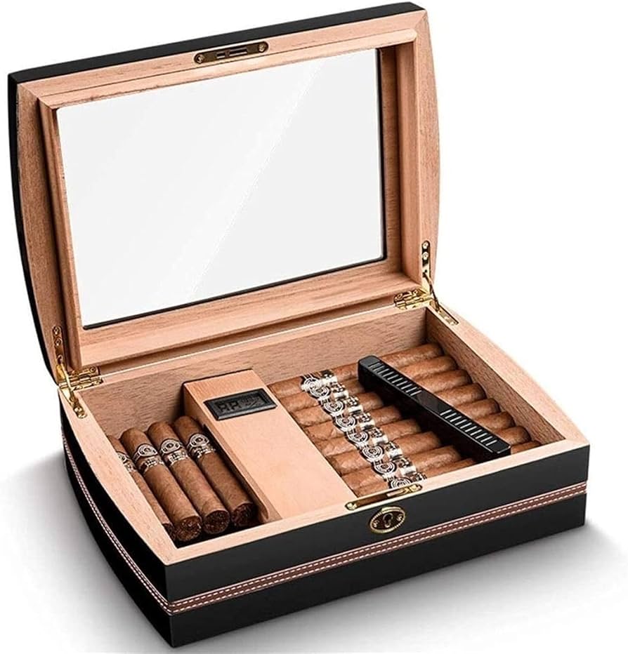 Amazon.co.jp: シガーボックス 葉巻ケース 木製の葉巻箱、ヴィンテージ