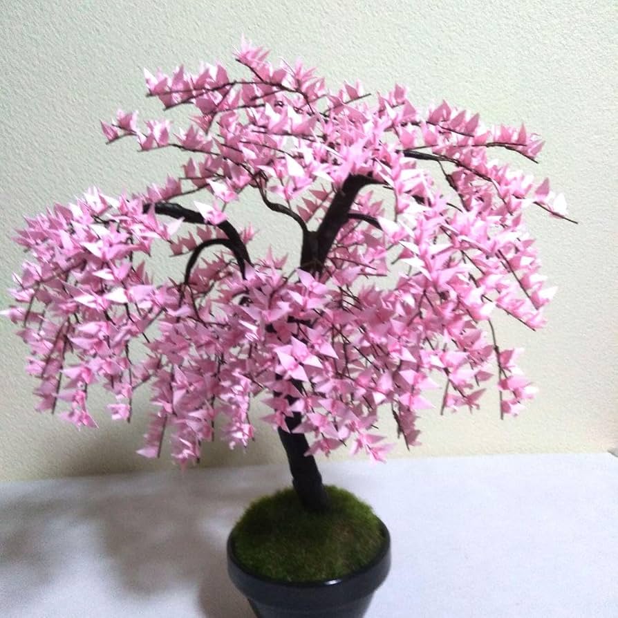 Amazon.co.jp: 折り鶴盆栽しだれ桜盆栽 : DIY・工具・ガーデン