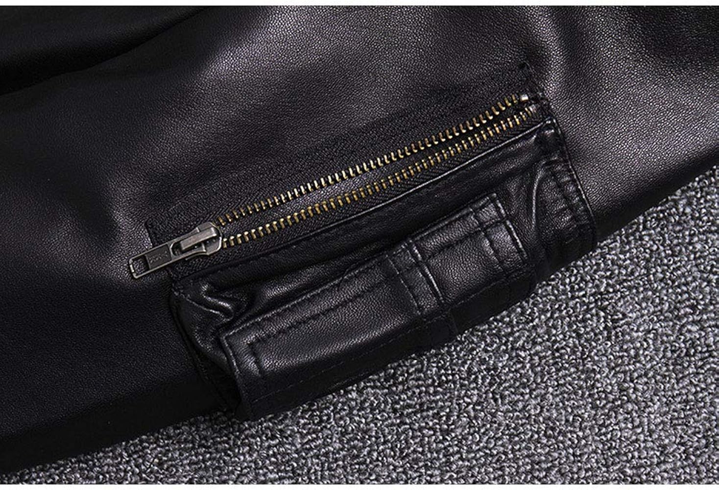 Amazon | [N++A] 羊革 シープスキン USAAF TYPE MA-1 フライト