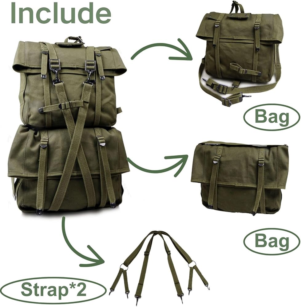 Amazon.com : WW2 M-1944 Backpack Combat Haversack Cargo Pack
