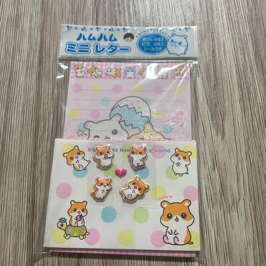 平成レトロ ミニレターセット8点 封筒×4枚、レター×8枚入りの