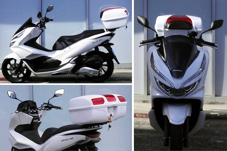 Amazon | PCX専用。 ボックス&キャリア セット 容量47L 取付簡単 リア