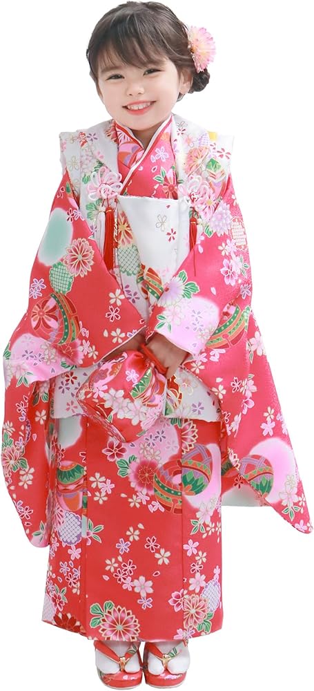 Amazon | [KYOETSU] [キョウエツ] 着物セット 七五三用 3歳用 被布