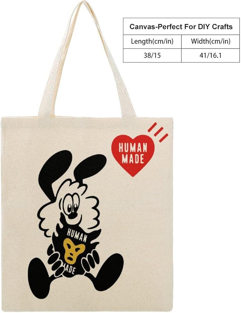 Amazon.co.jp: Human-made Tote Bag, Canvas Bag, Shopping Bag, Eco