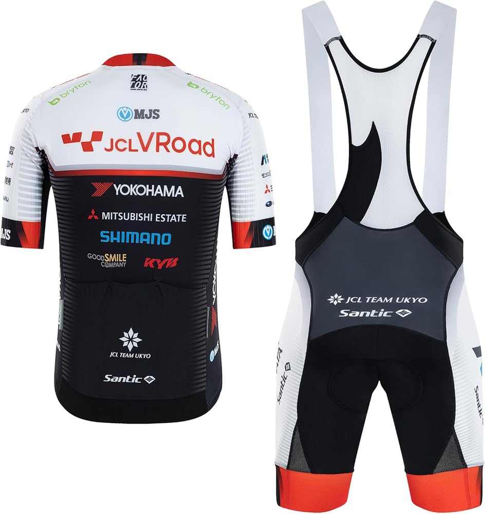 Amazon.co.jp: [サンティック] メンズ サイクルジャージ 上下セット