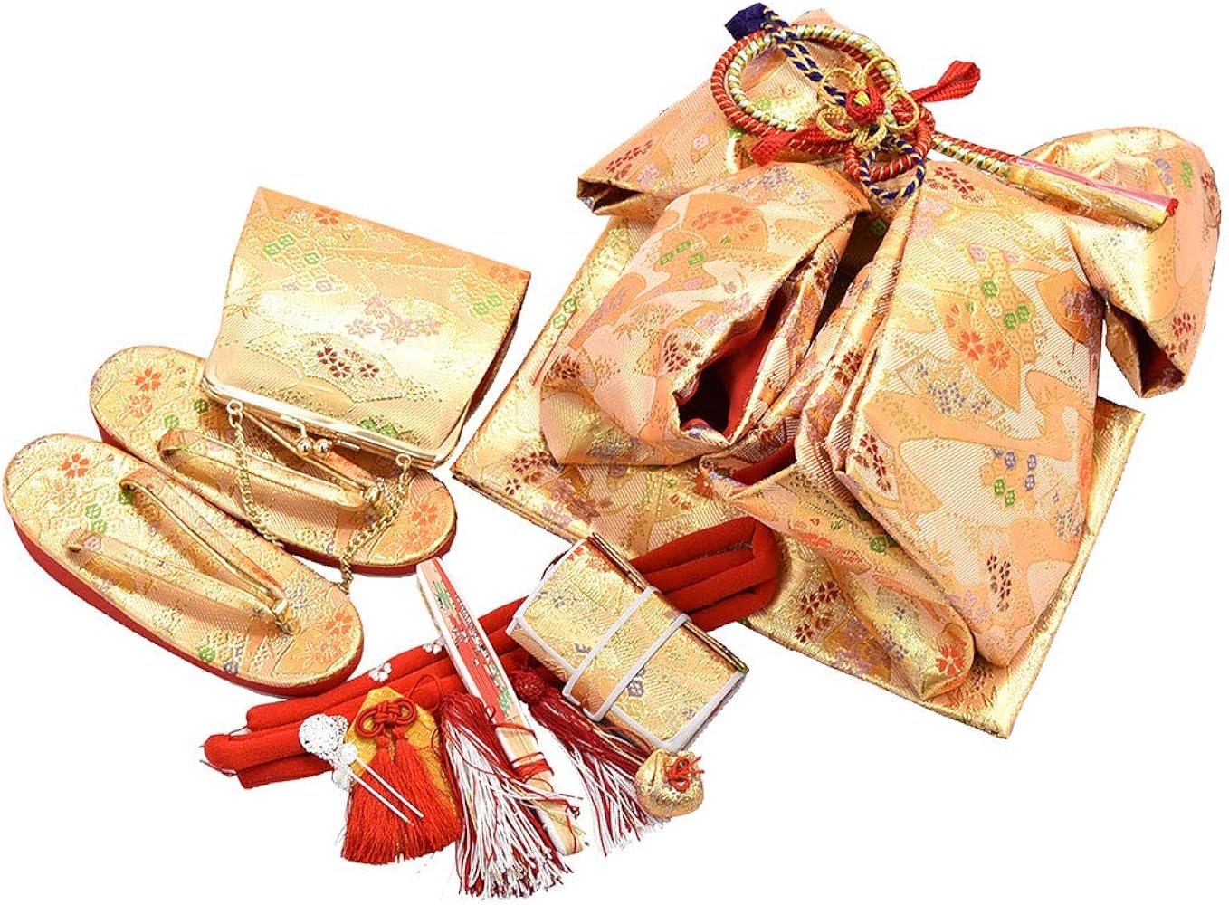 Amazon | 七五三 草履 バッグ 作り帯 セット 7歳 日本製 [なごみや