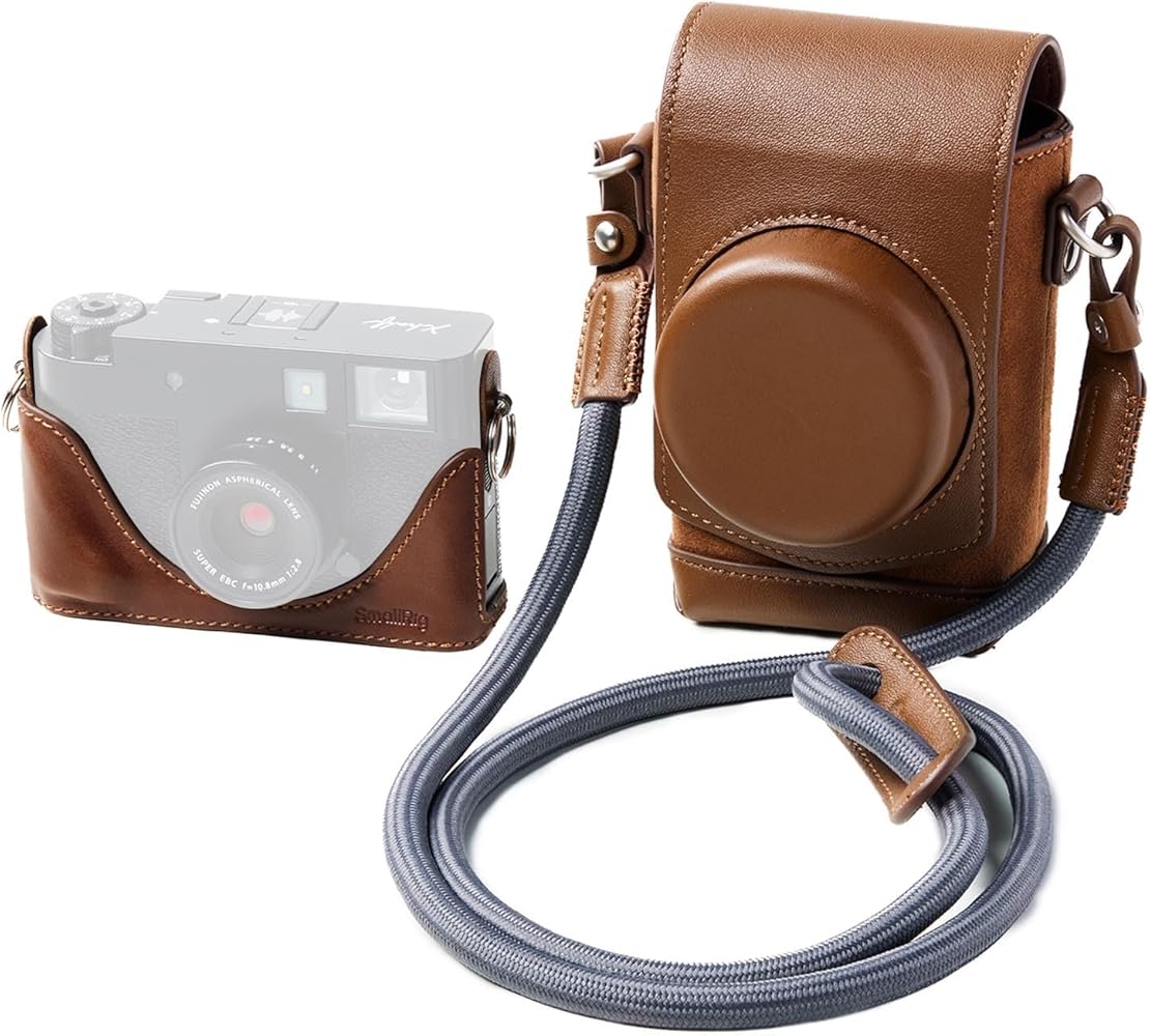 Amazon.com : SMALLRIG Leather Case Kit for FUJIFILM X Half, Retro