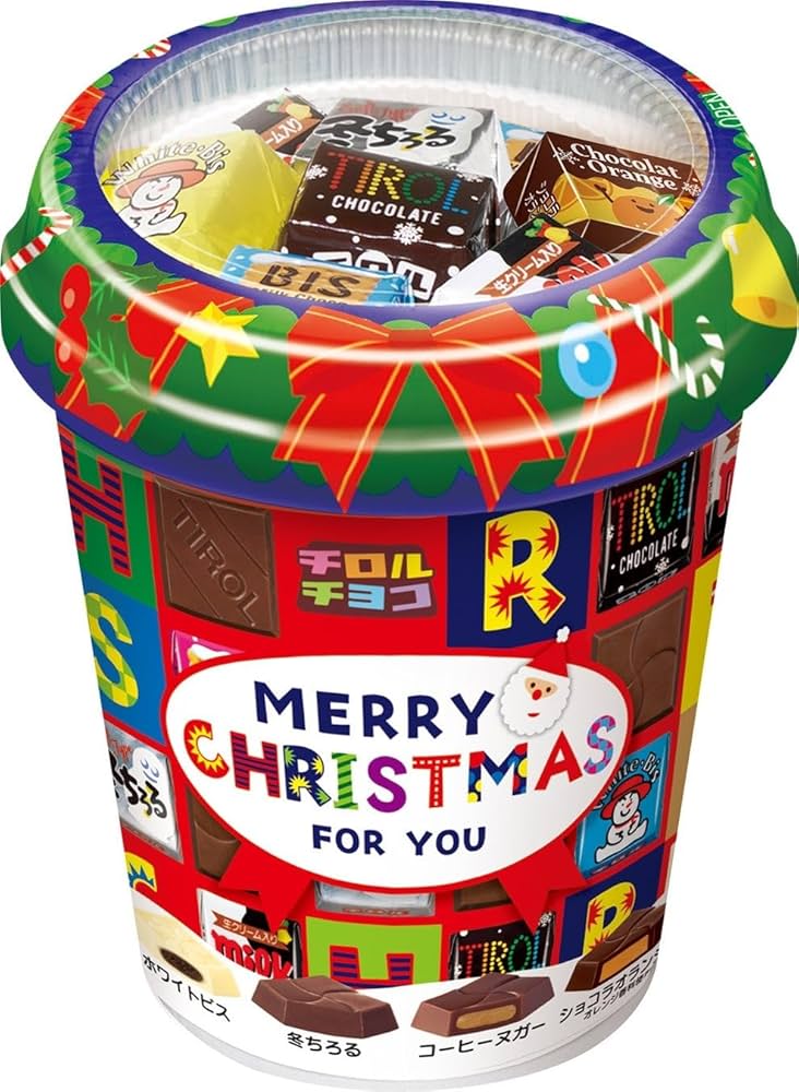 Amazon | チロル チロルチョコ クリスマスカップ 34粒×4個