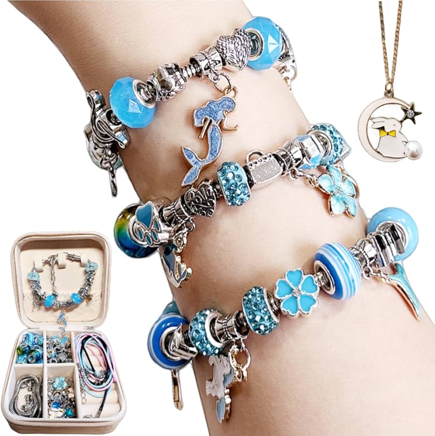 Amazon | Ligwon アクセサリーキット ビーズ ブレスレット 67点セット