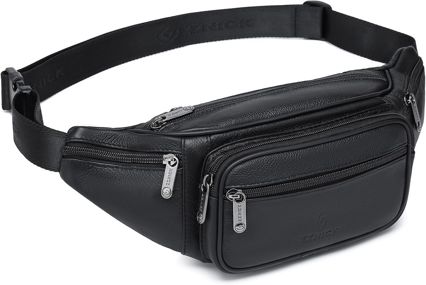 Amazon.com | ZZNICK Genuine Leather Fanny Pack/Waist Bag/Organizer
