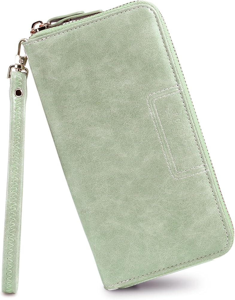 Amazon.com: FT FUNTOR Wristlet Wallet for Women, Ladies Zip around