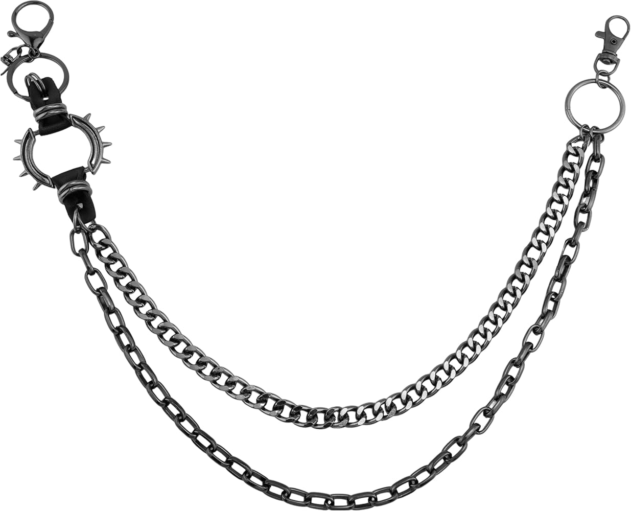 Ikacvb Wallet Chain For Men Adults Pocket Punk Belt Chains Emo