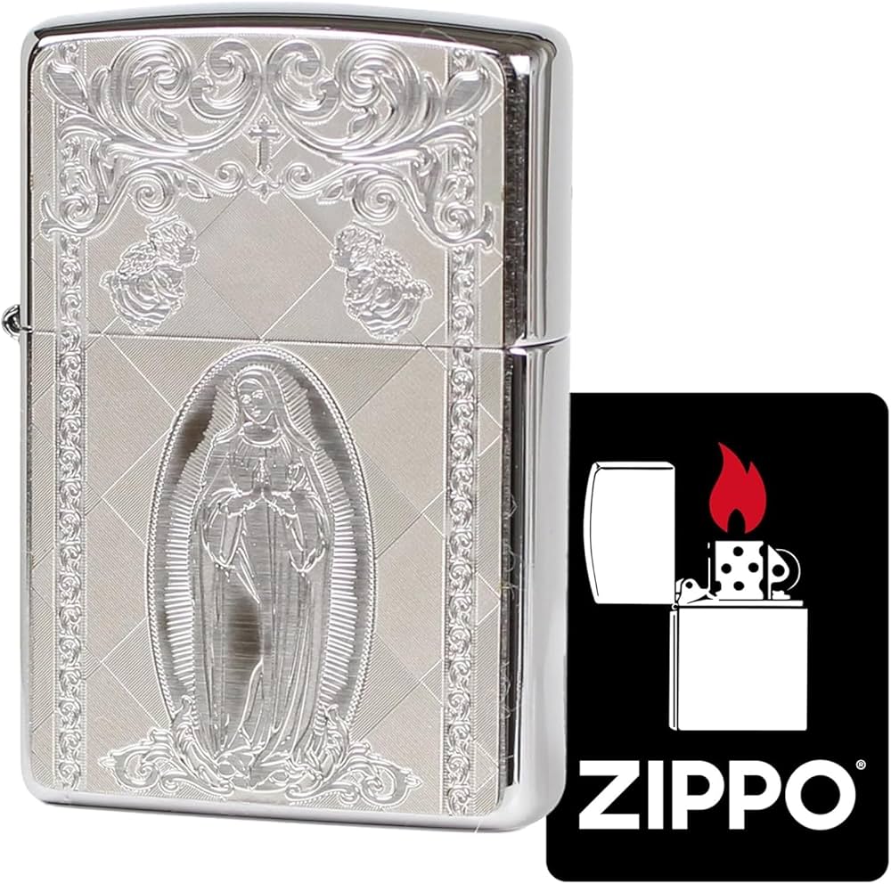 Amazon.co.jp: ジッポー(Zippo) ライター 防風 真鍮製 マリア 特製