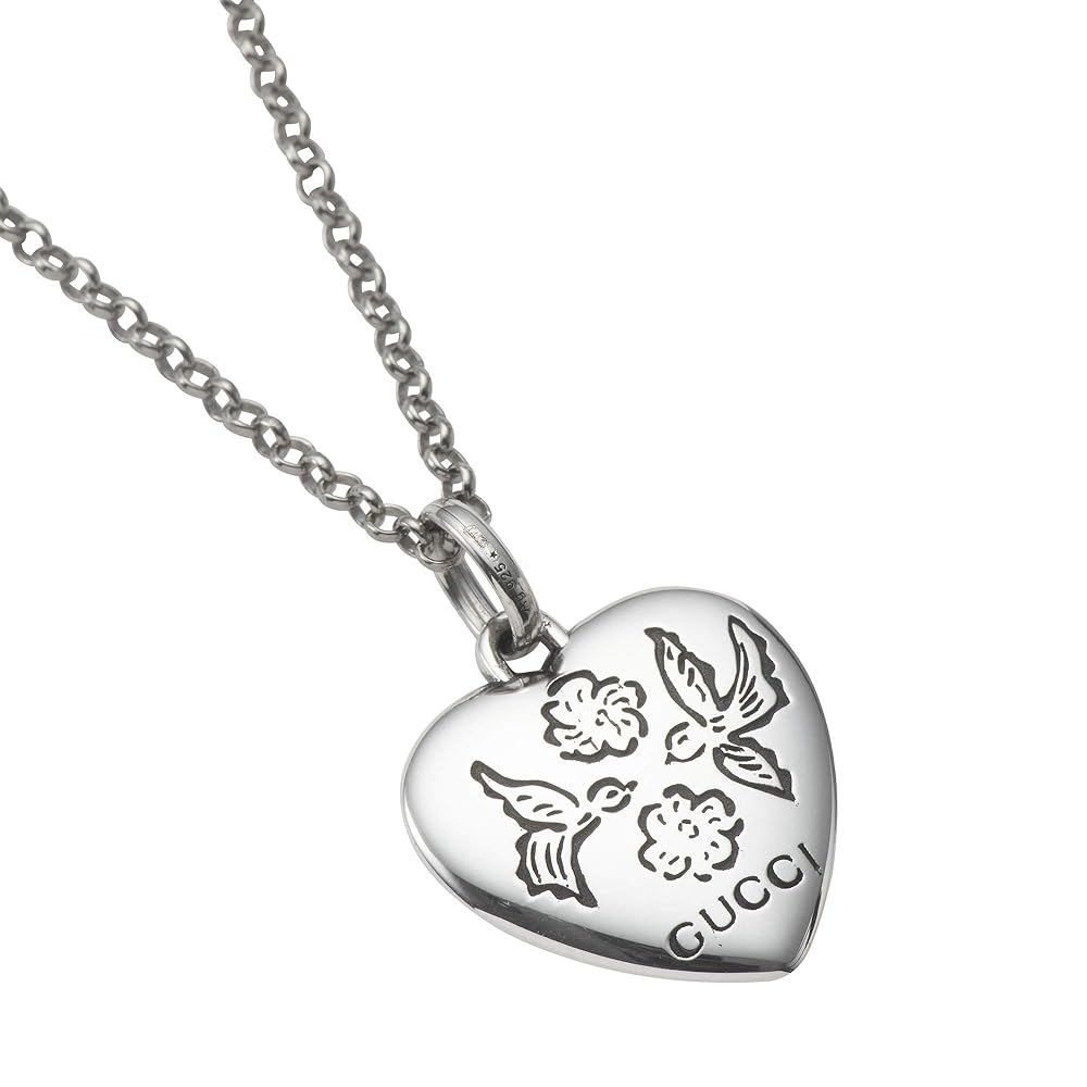 GUCCI シルバーネックレス 花と鳥 GUCCI シルバーネックレス 花と鳥