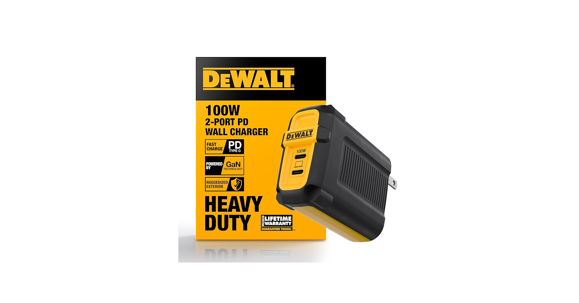Amazon.com: DEWALT Heavy Duty 100W USB C Charger Block(GaN), 2