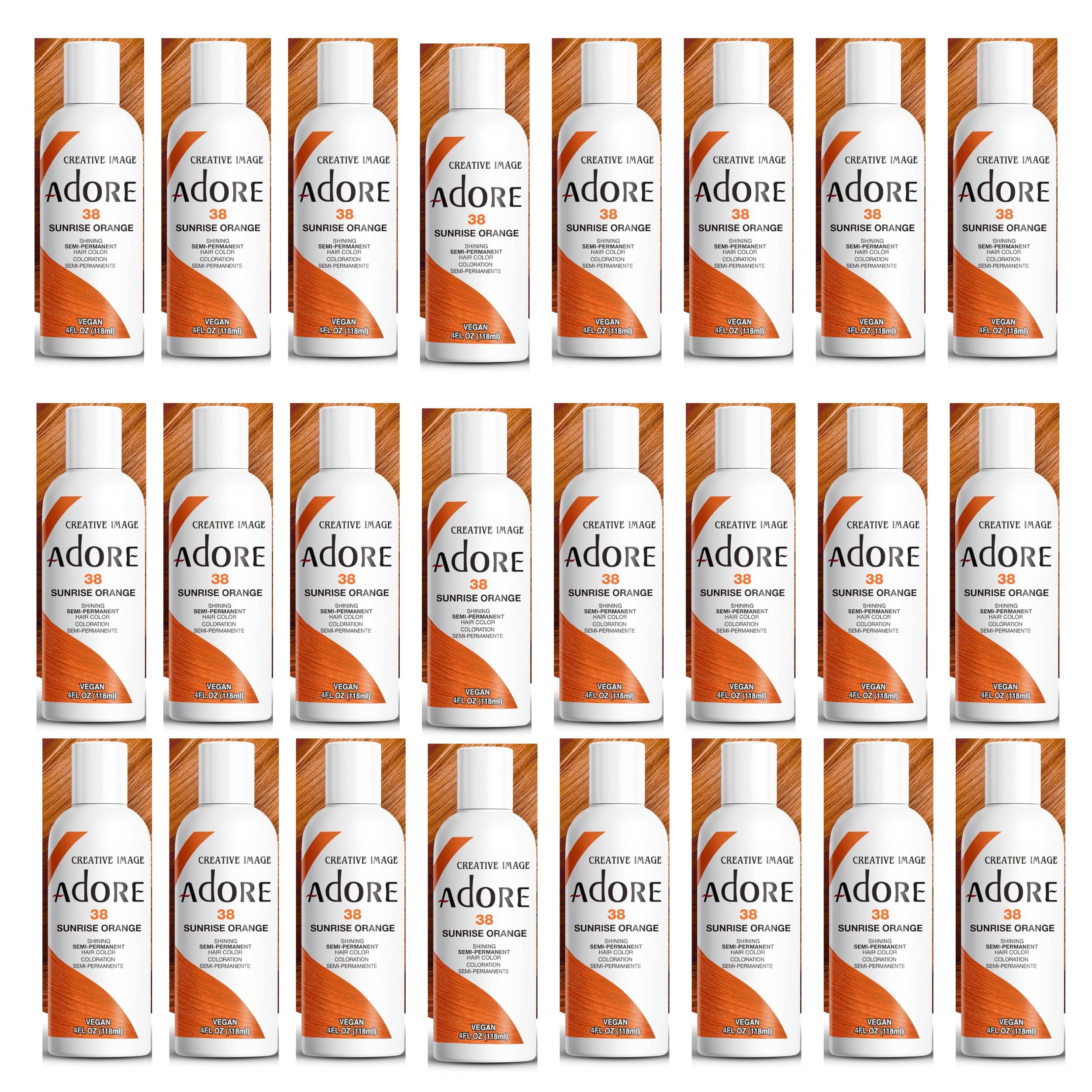 Amazon.com : Adore 038 Sunsine Orange (Pack of 24) : Beauty