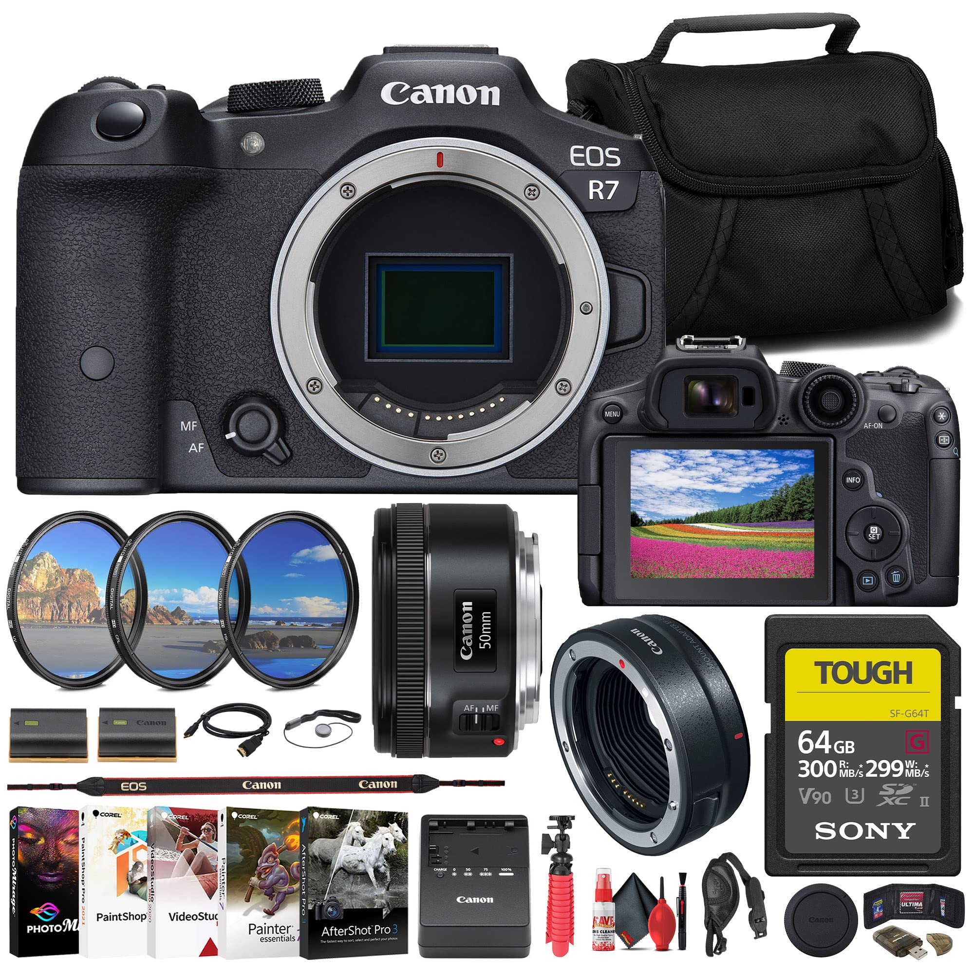 Amazon.com : Canon EOS R7 Mirrorless Camera (5137C002) + Canon EF