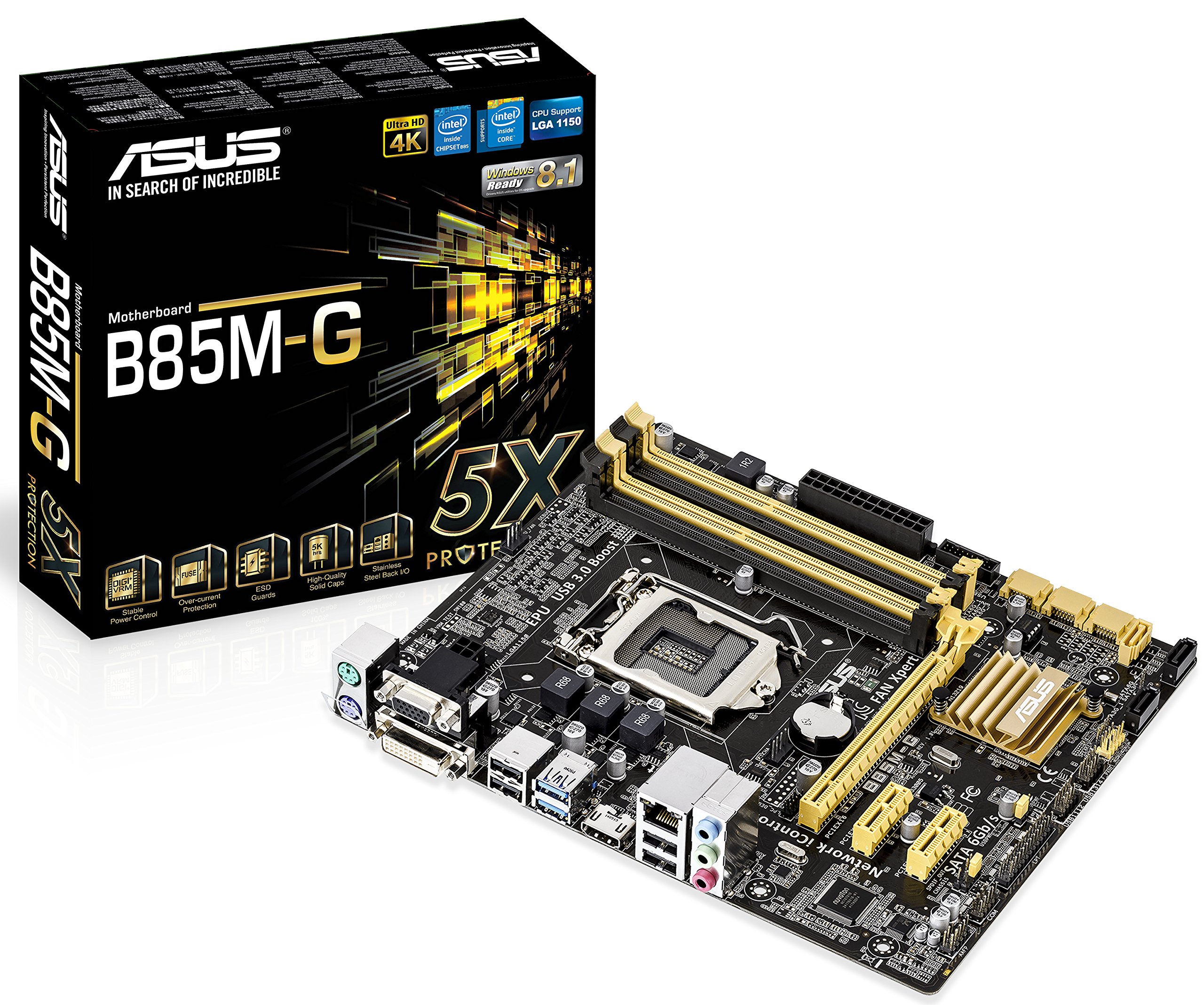 Amazon.co.jp: ASUS Intel B85 搭載 マザーボード LGA1150対応 B85M-G