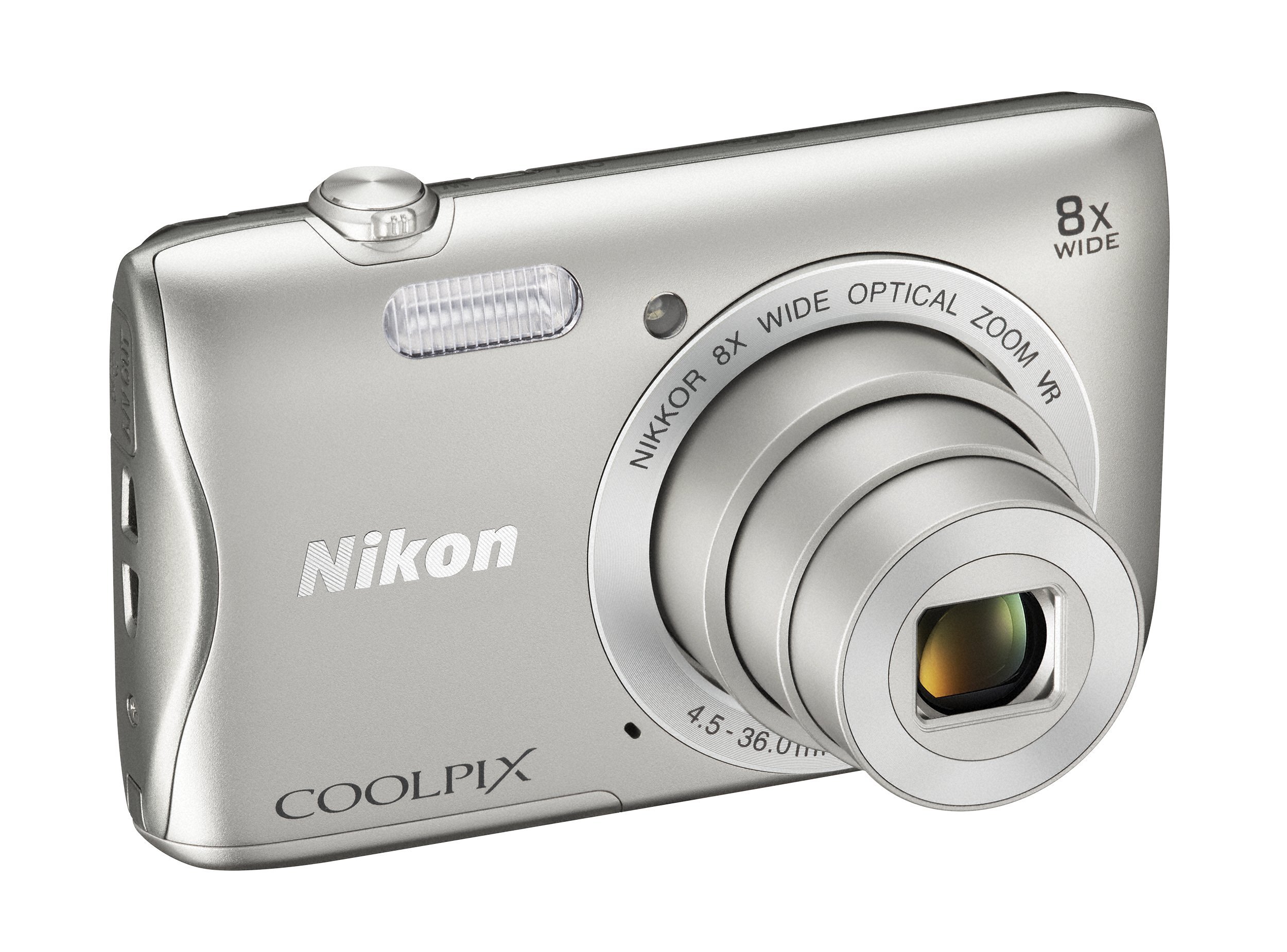 Amazon | Nikon デジタルカメラ COOLPIX S3700 シルバー 光学8倍ズーム