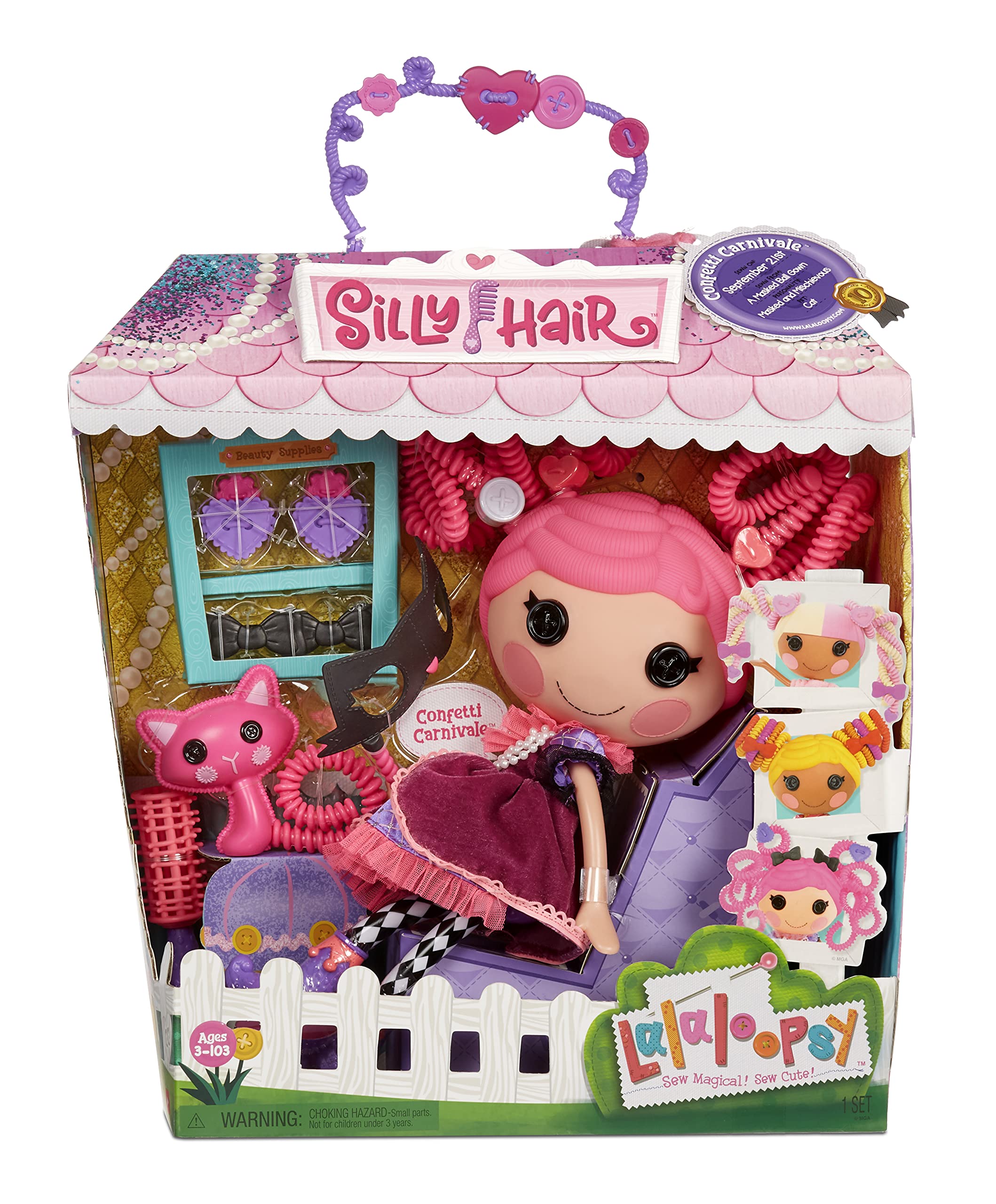 Amazon.com: Lalaloopsy Silly Hair Doll - Confetti Carnivale, 13