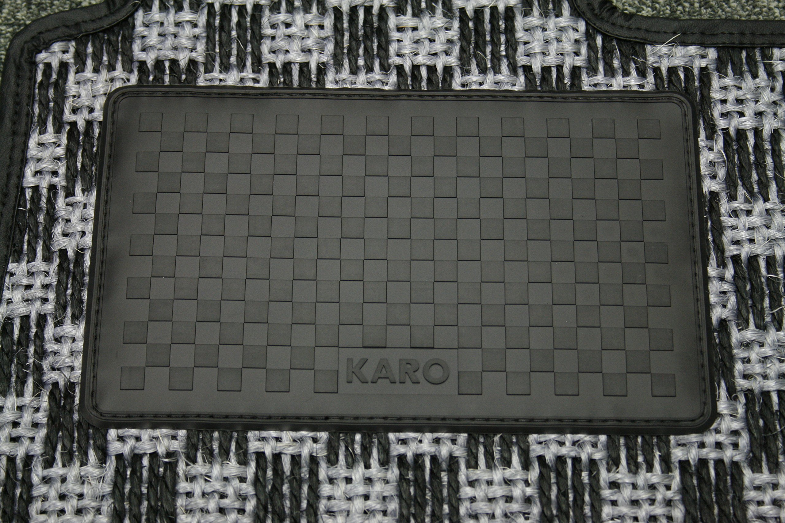 Amazon | KARO(カロ) フロアマット SISAL シルバー/ブラック ALPINA