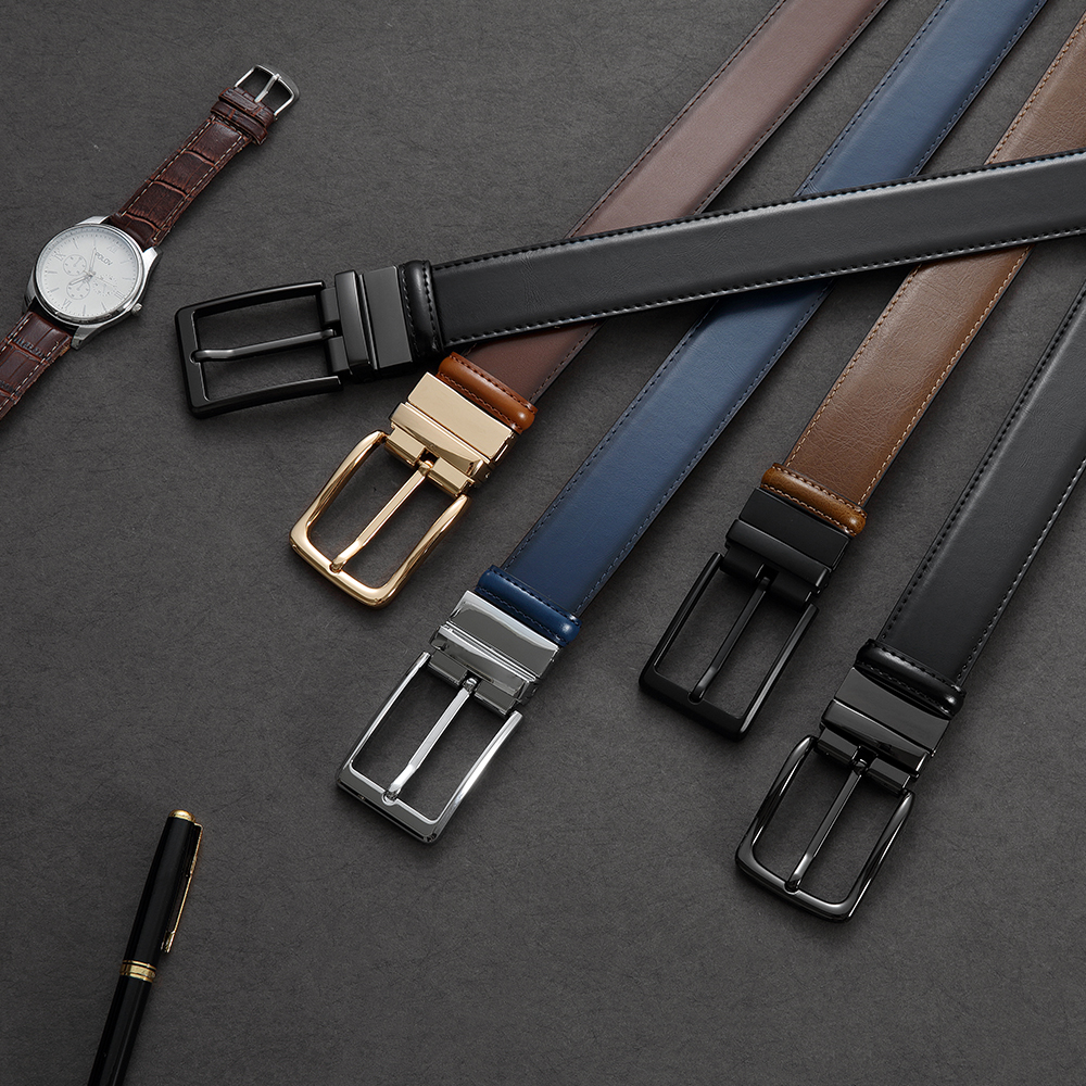 Amazon.com: DOOPAI Reversible Leather Belt for Men 1.25