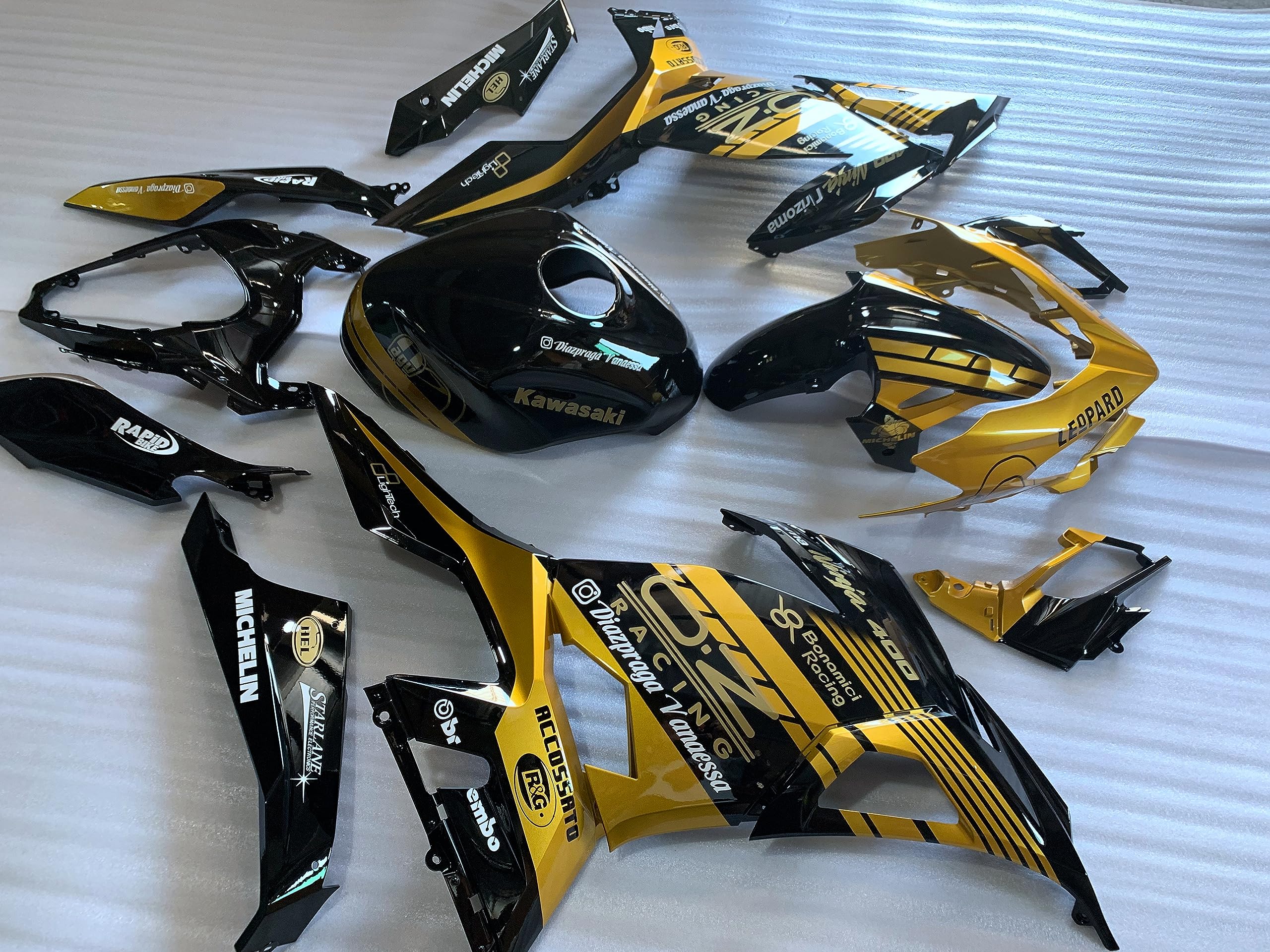 Amazon | Angel-moto バイク外装パーツ 対応車体 EX250 EX400R 2018