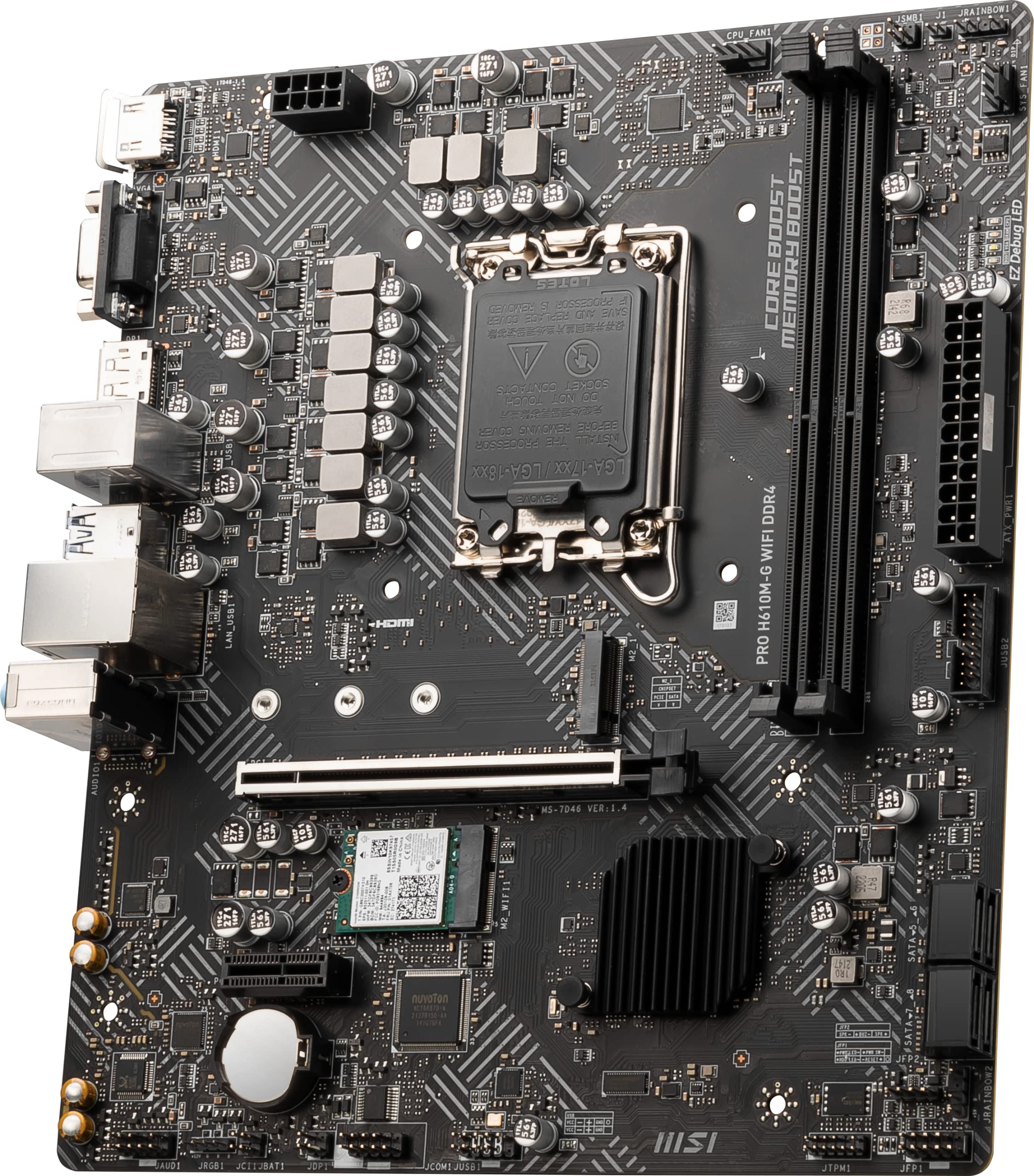 Amazon.com: MSI PRO H610M-G WiFi DDR4 ProSeries Motherboard (12th