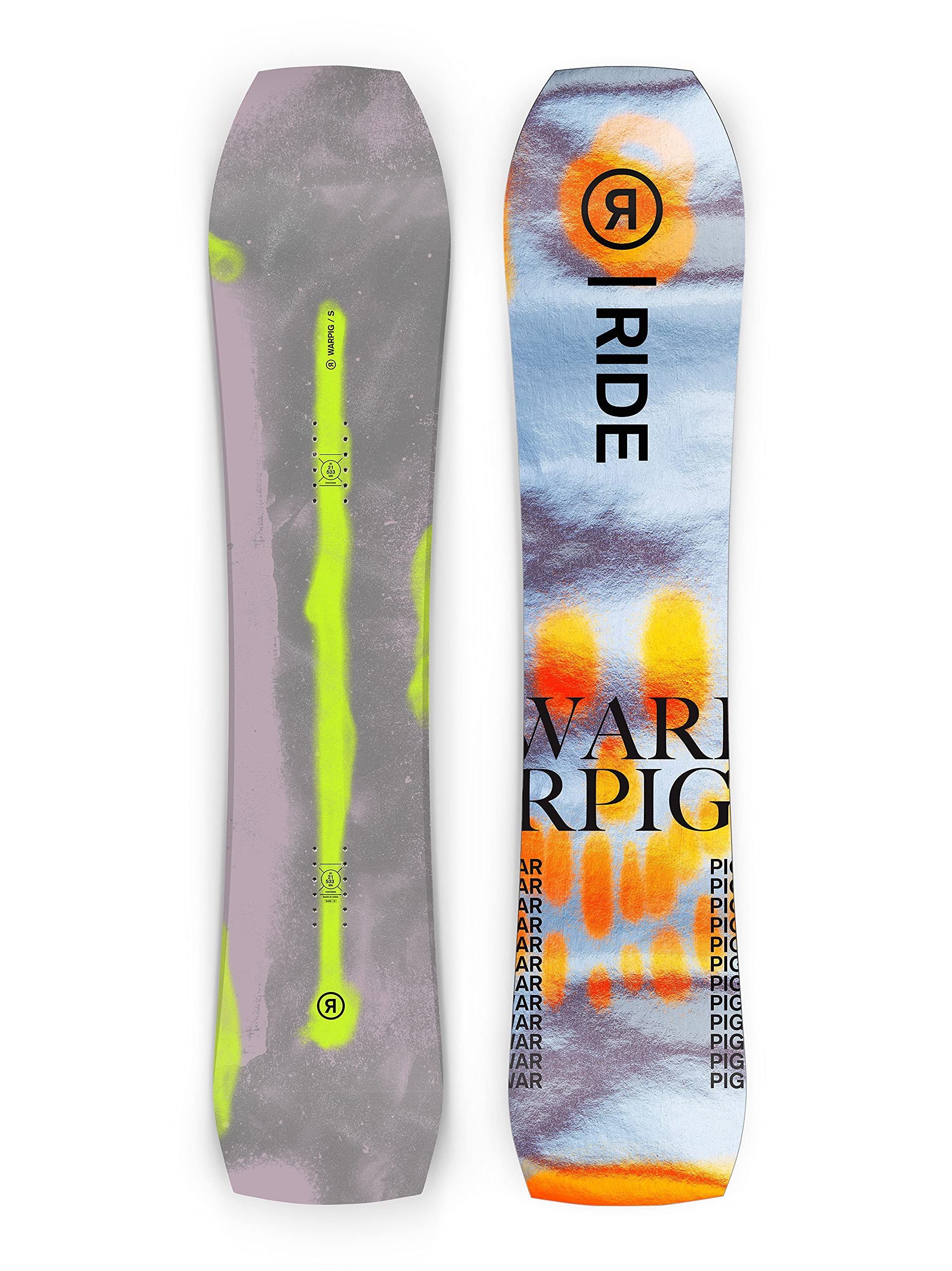 Amazon | Ride Warpig メンズ スノーボード 148cm | Ride | ボード