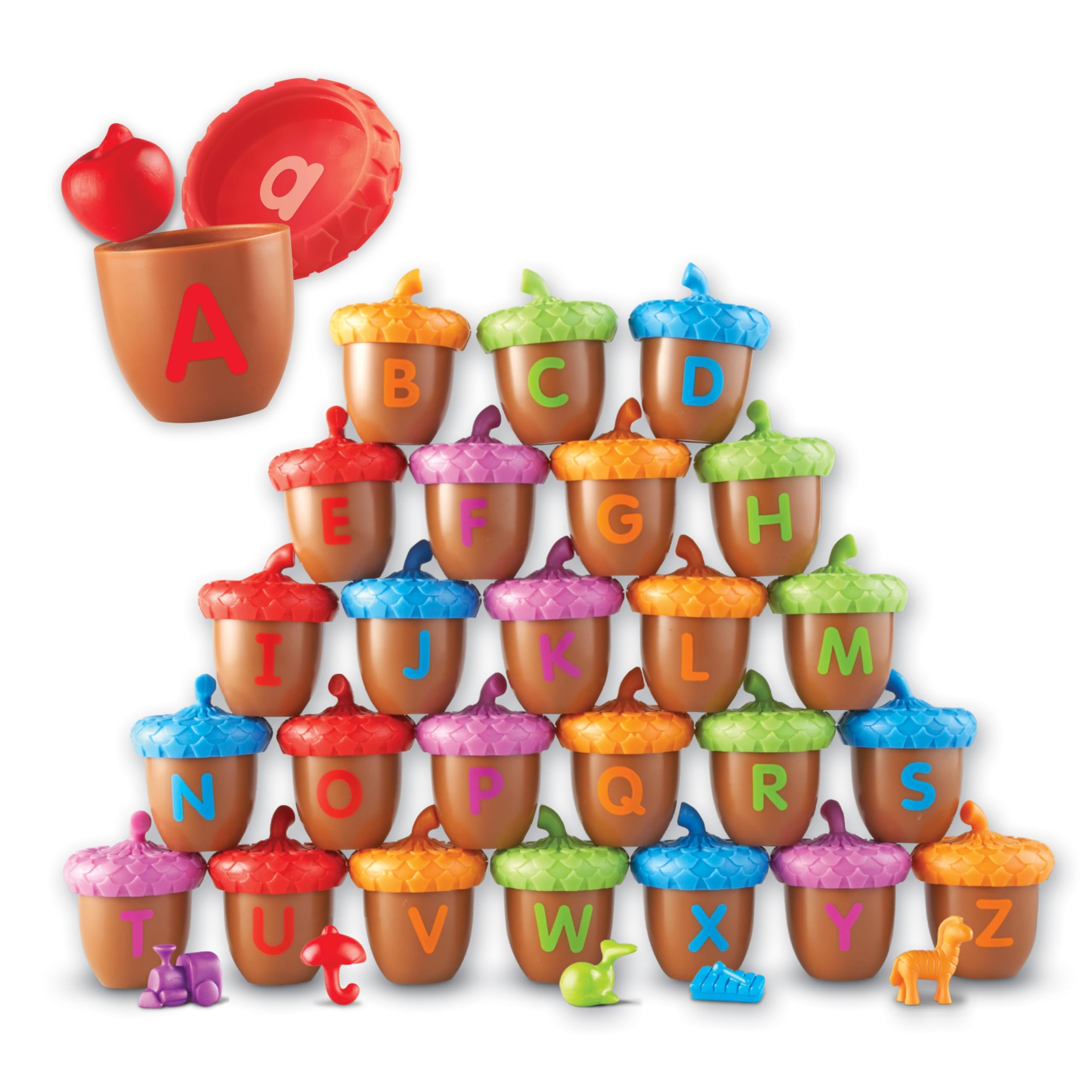 Amazon.com: Learning Resources Alphabet Acorns Activity Set - ABC