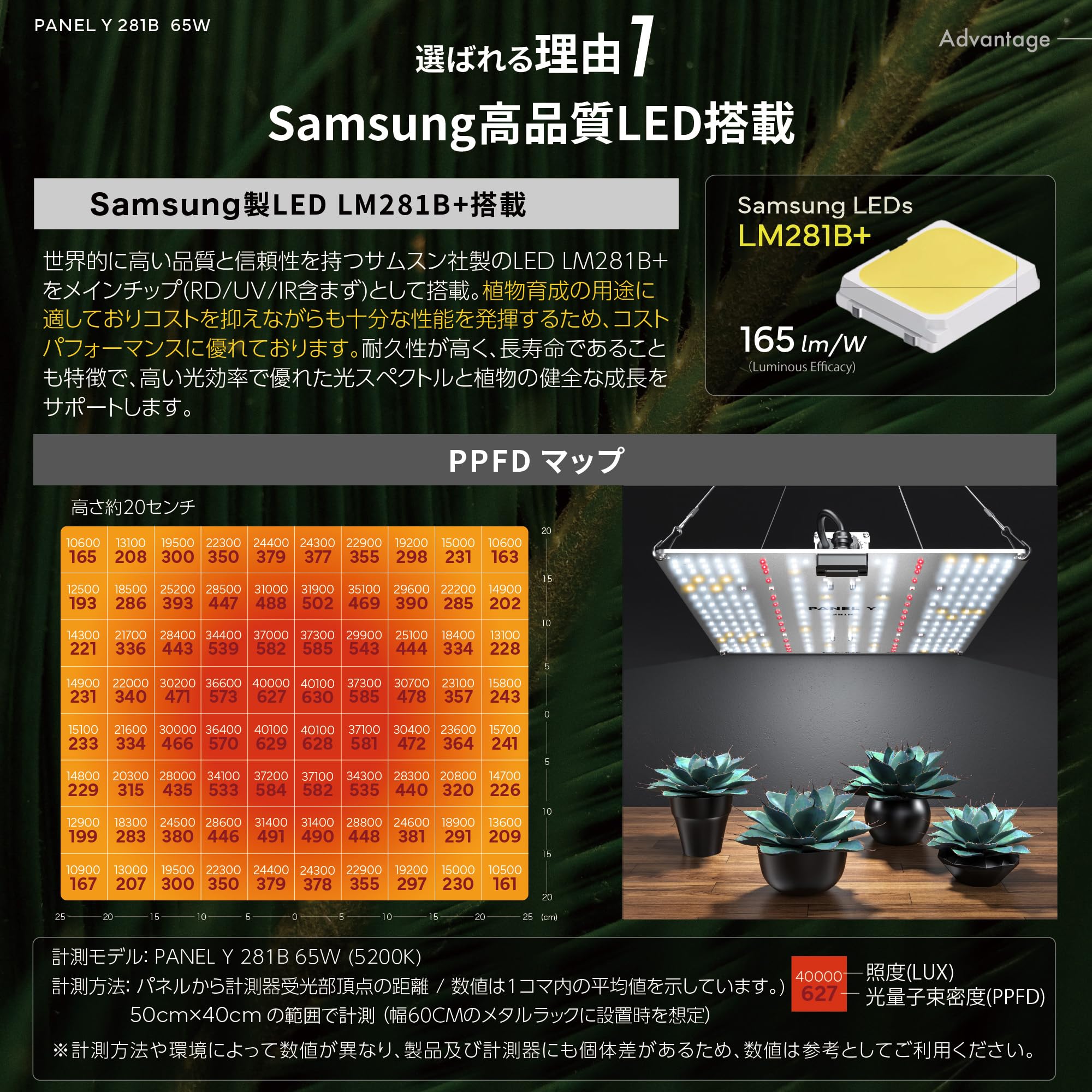 Amazon.co.jp: 【公式】BRIM(ブリム) PANEL Y 植物育成ライト LED