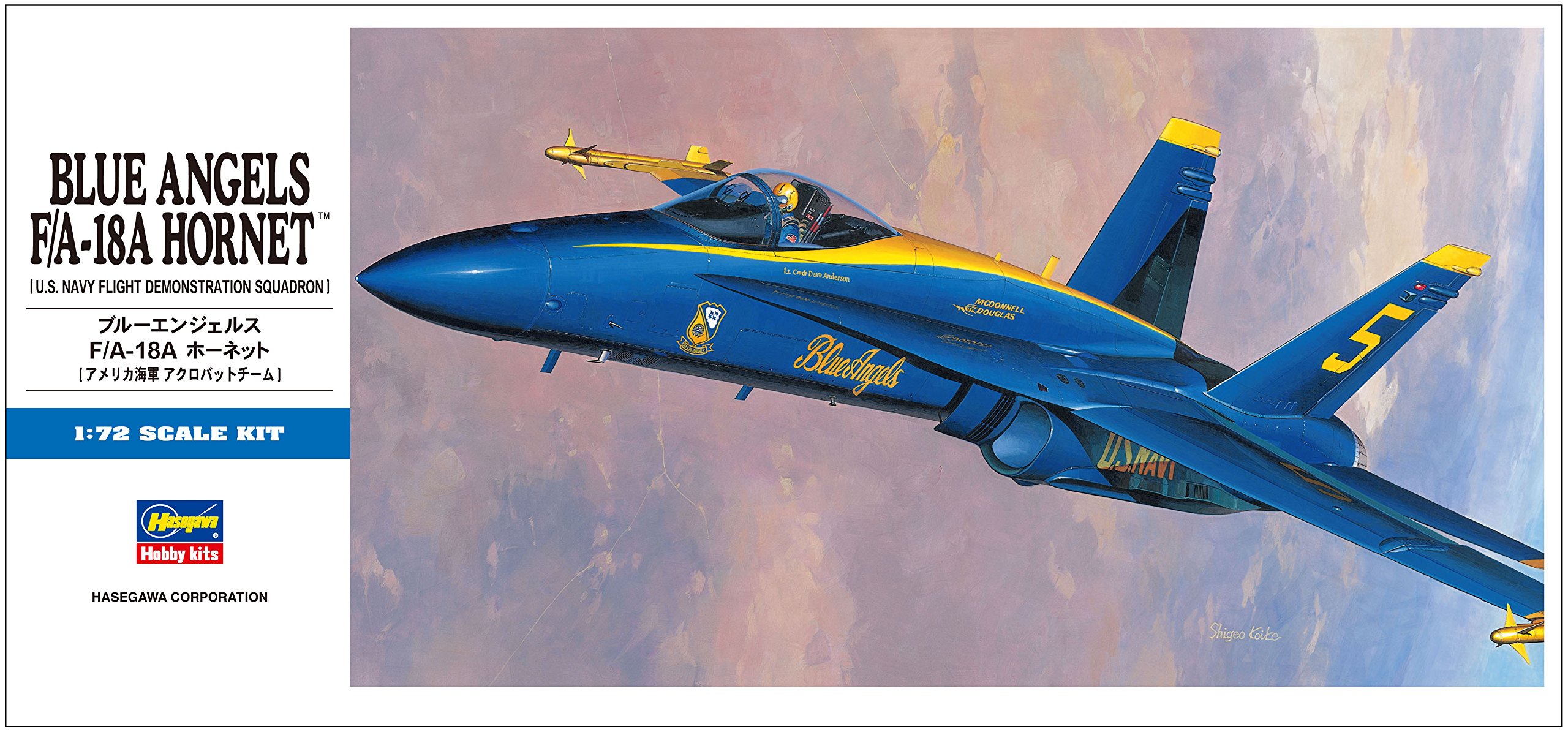 Amazon.com: Hasegawa 1/72 Blu Angel F/A-18A Hornet : Arts, Crafts