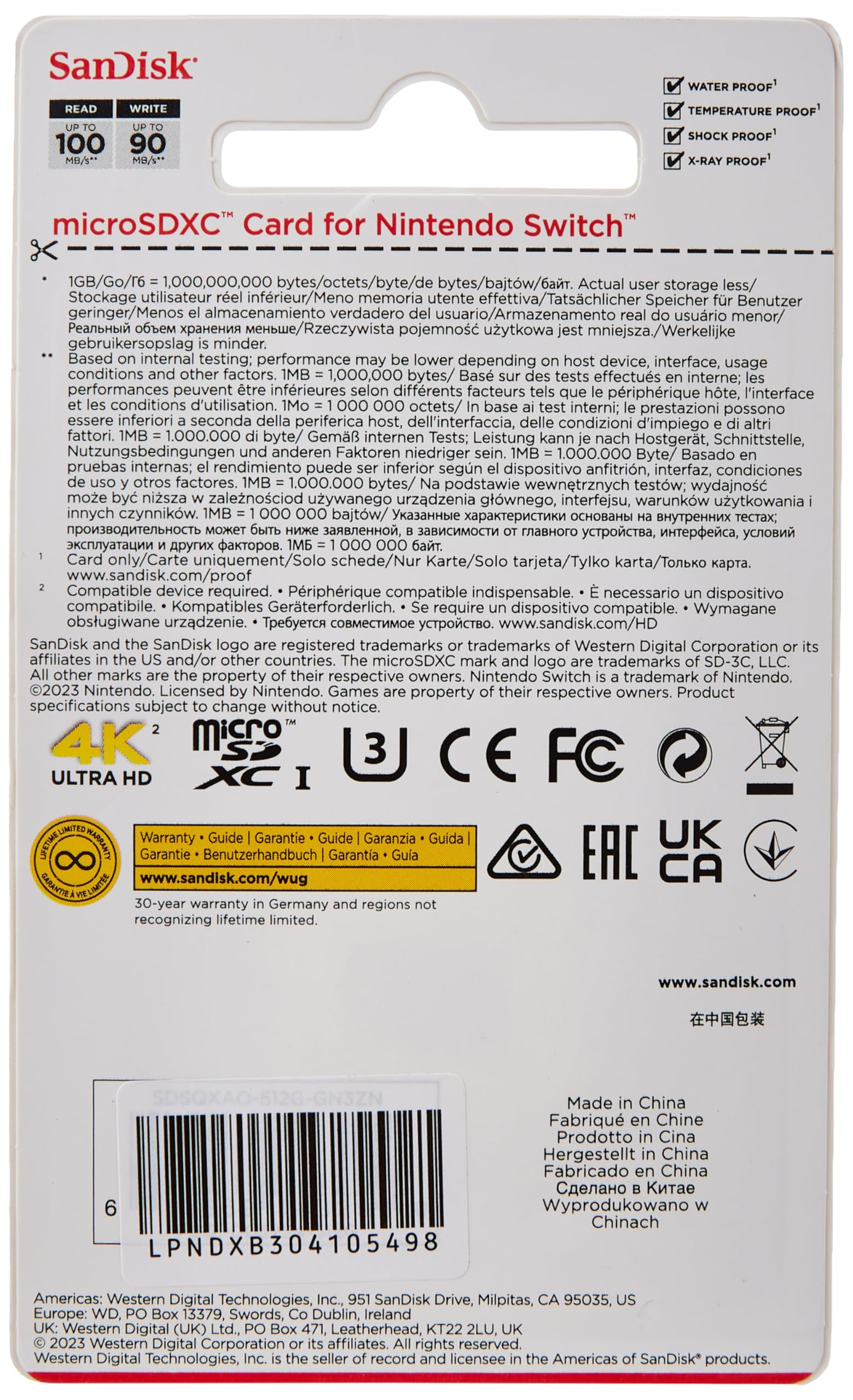 Amazon | SanDisk - microSDXC UHS-I 512 Go Edition どうぶつの森