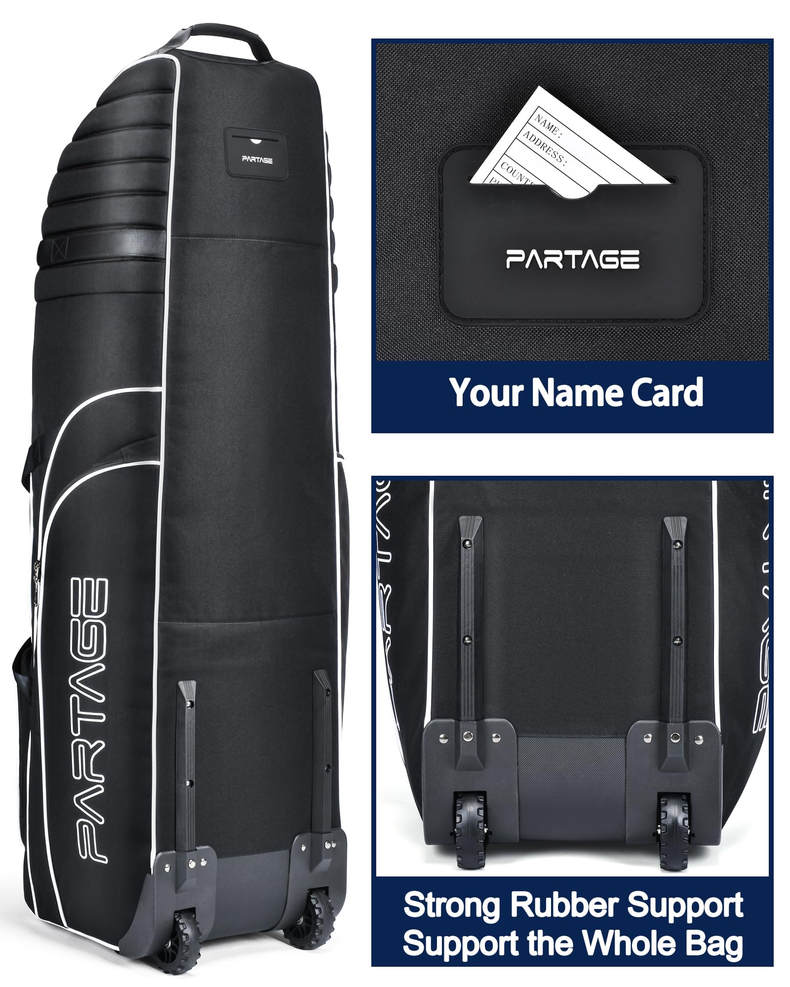 Amazon | Partage ゴルフトラベルバッグ ホイール付き ゴルフトラベル