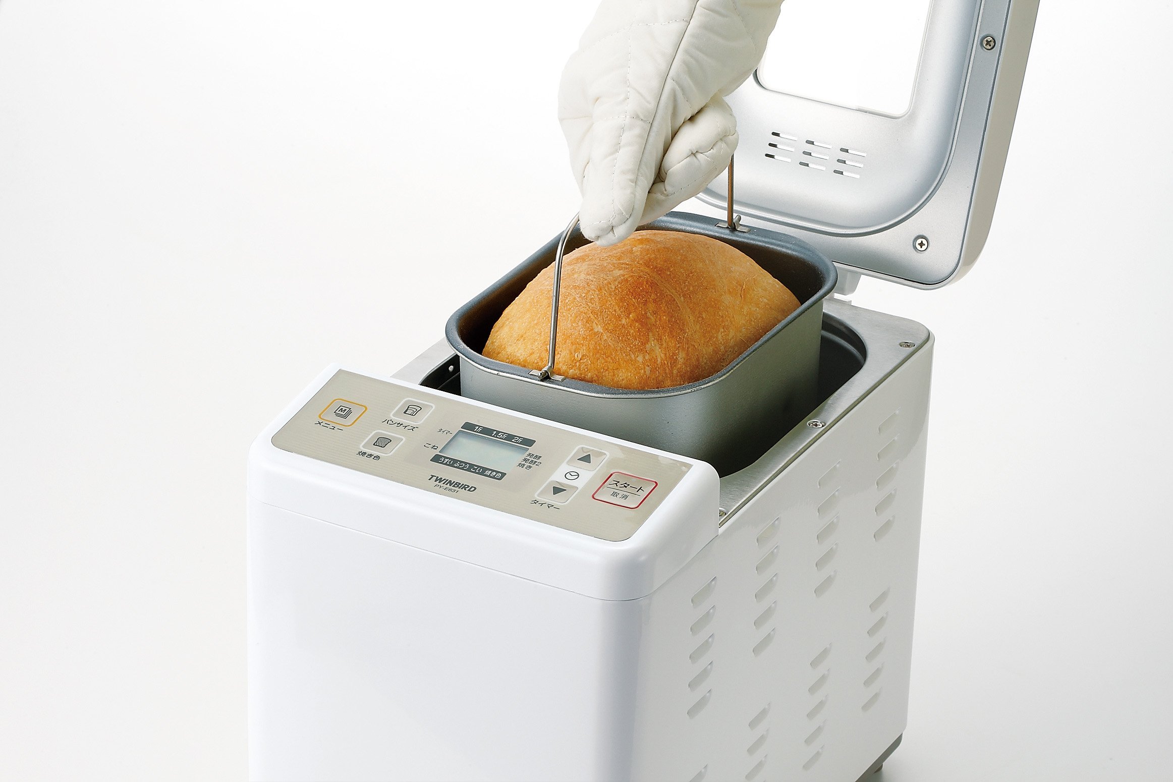Amazon | ツインバード ホームベーカリー ~2斤 ホワイト PY-E631W