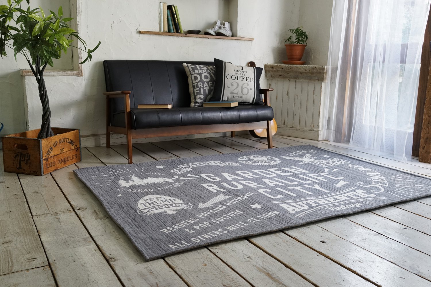 トルコヴィンテージラグ 正方形 110×104 トルコヴィンテージラグ