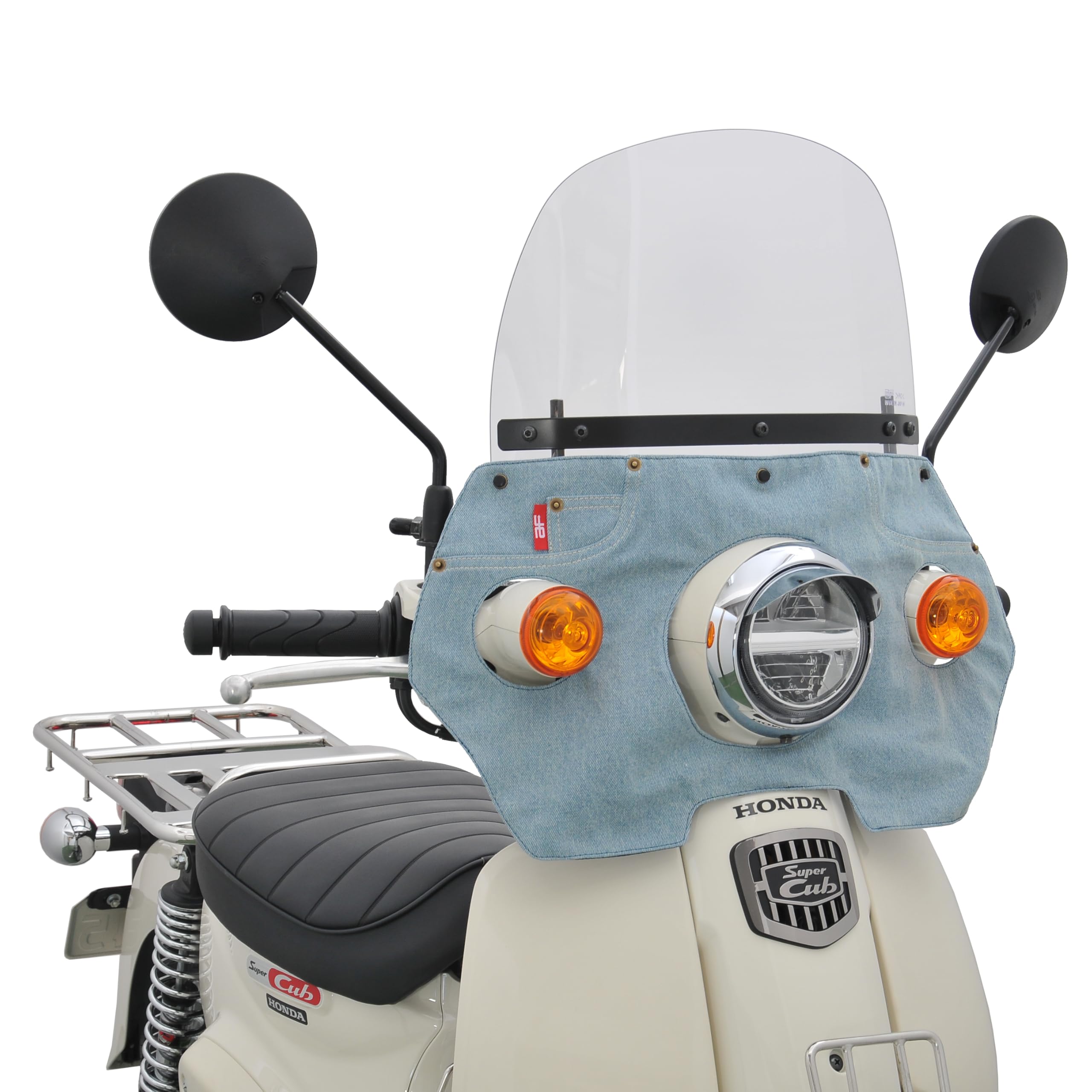 Amazon | 旭風防(AF ASAHI) 風防 デニム2薄い青 スーパーカブ50(AA09