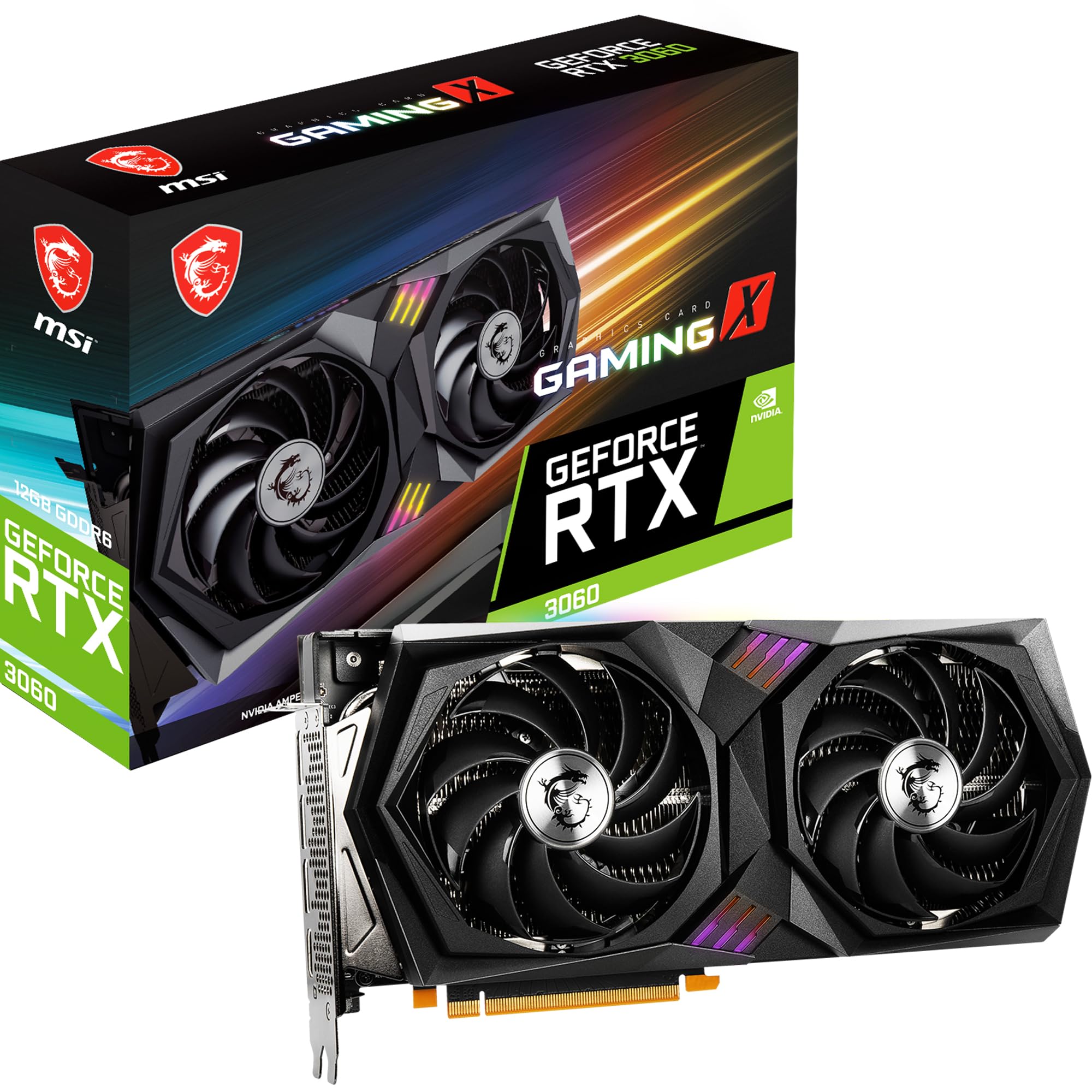 Amazon.com: MSI Geforce RTX 3060 Gaming X, 12gb, Gddr6, 192-bit