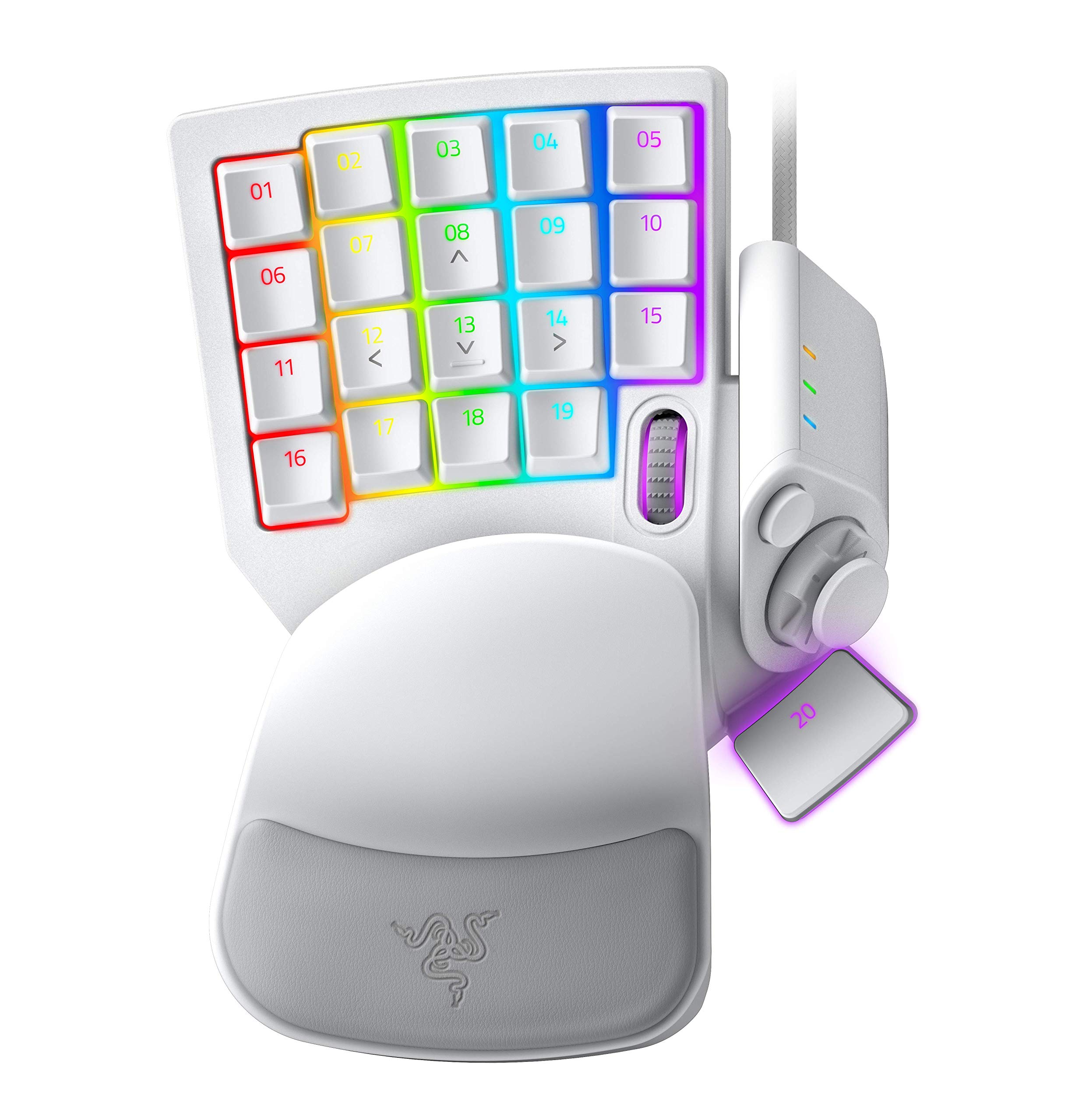 Amazon.co.jp: Razer Tartarus Pro Mercury White 左手キーパッド 20個