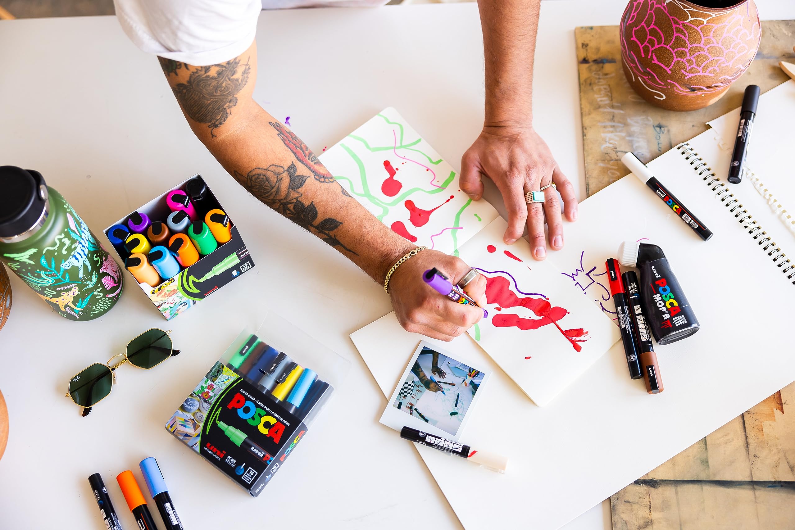 Amazon | マルチカラー ポスカマーカー Mop'R Posca ペイントマーカー