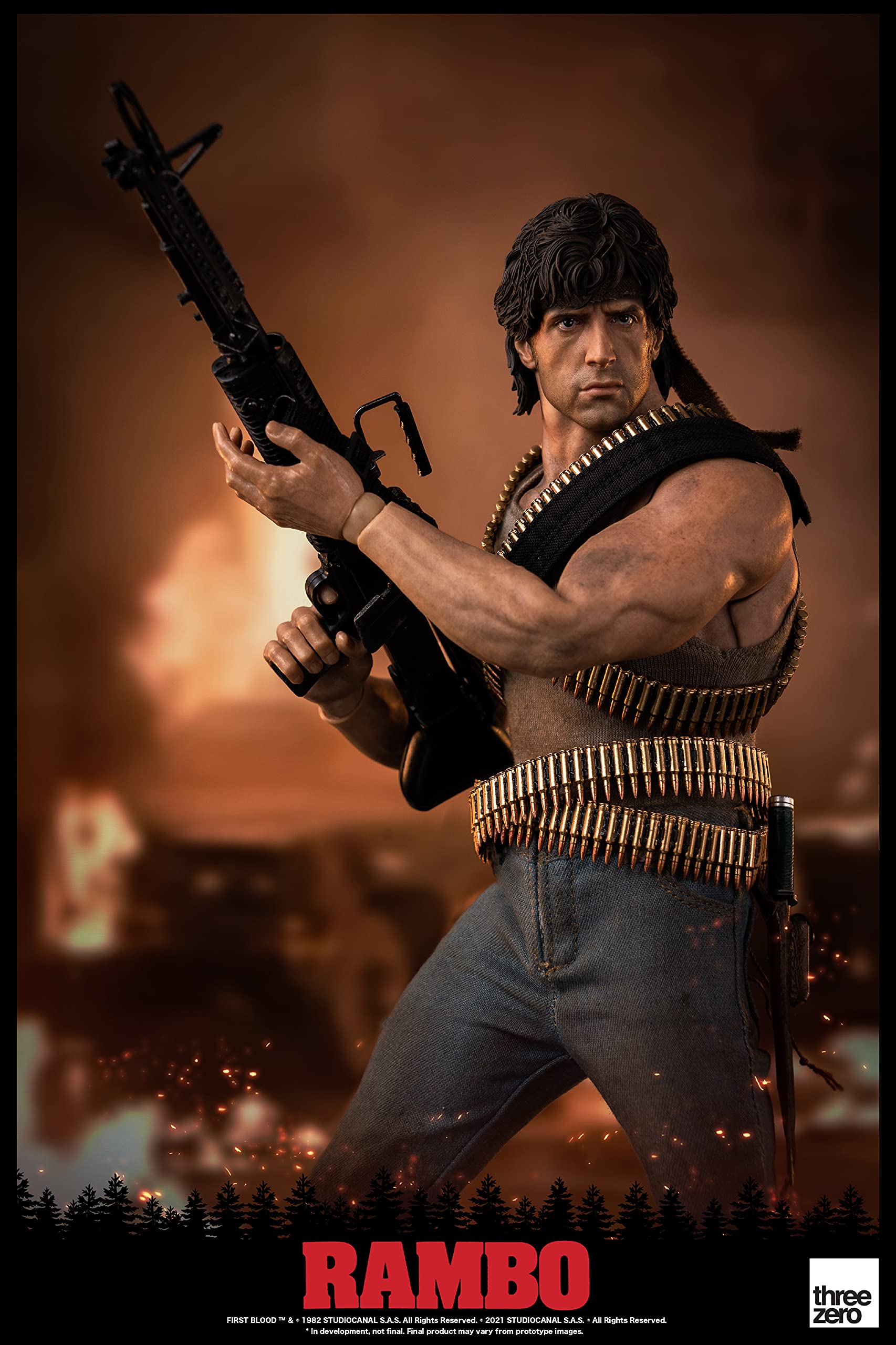 Amazon.com: ThreeZero Rambo: First Blood John Rambo 1:6 Scale