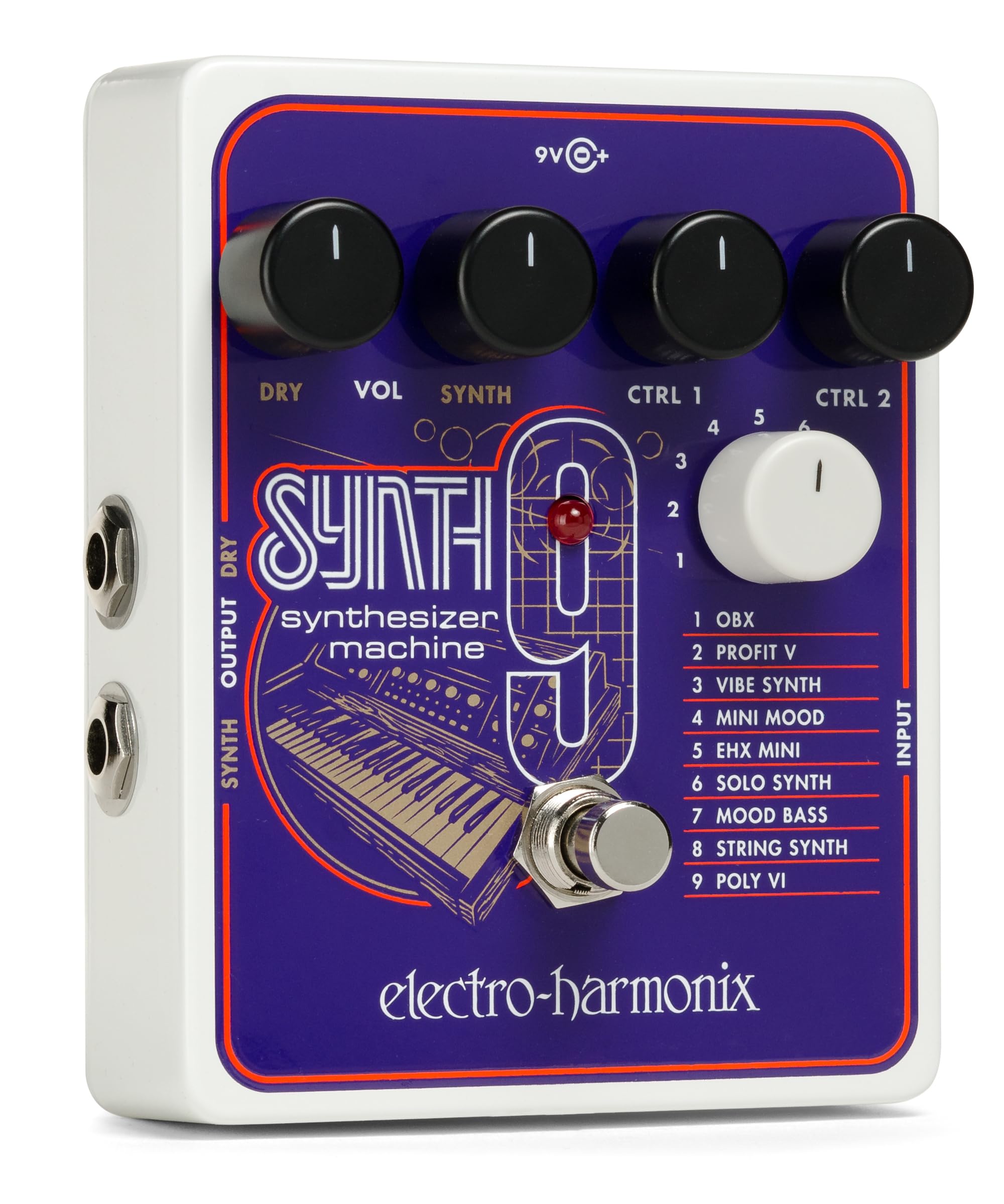 EHX SYNTH9 Synthesizer Machine Effect Pedal : Amazon.ca: Musical