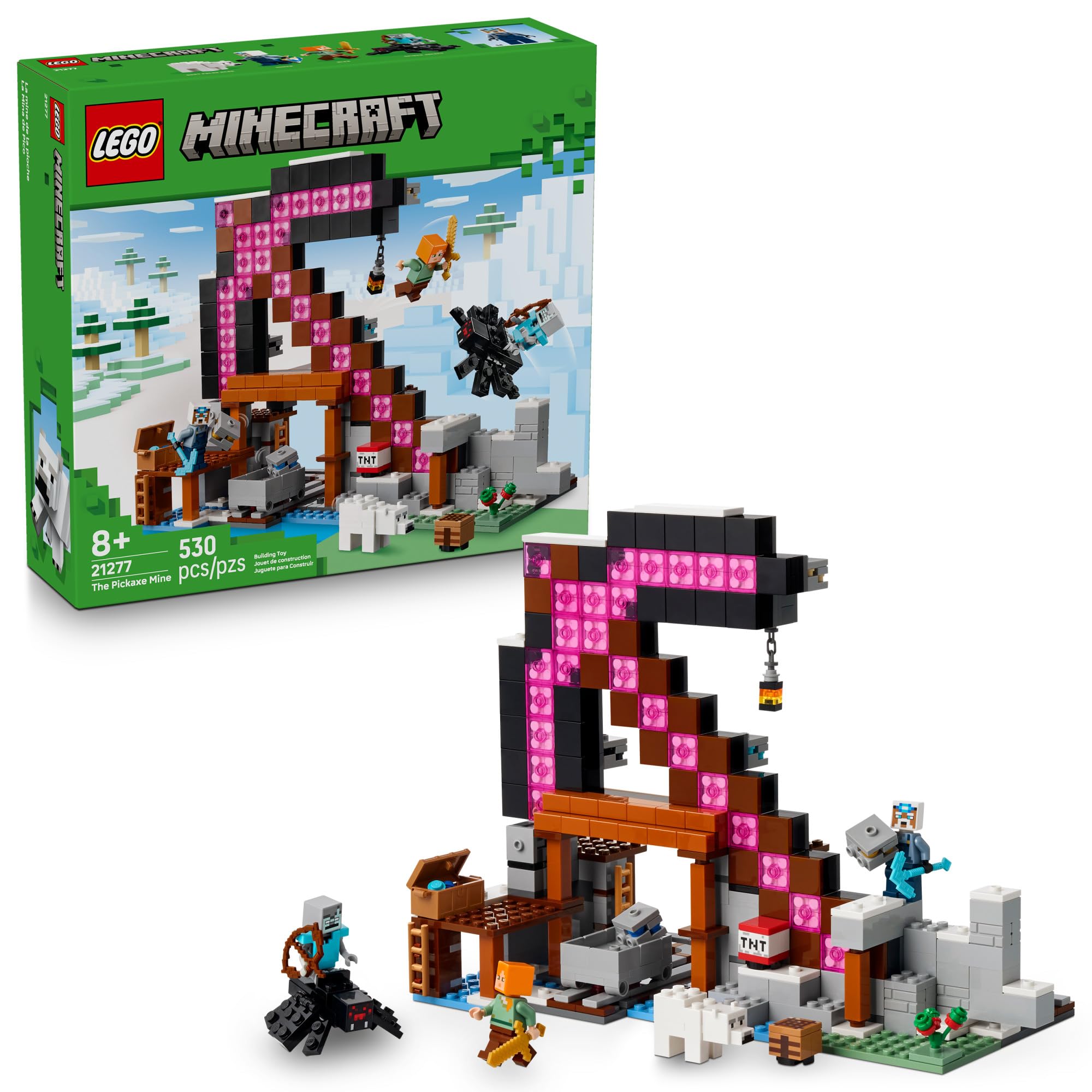 Amazon.com: LEGO Minecraft The Pickaxe Mine Kids Toy - Building