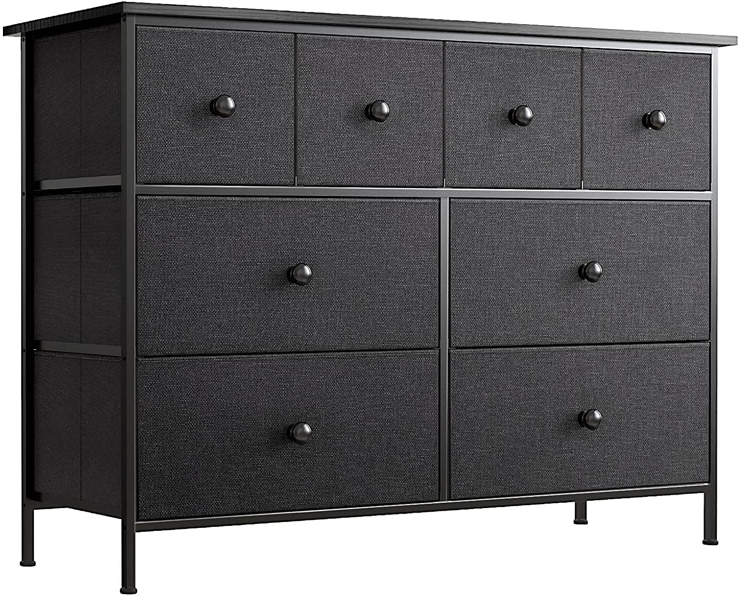 Amazon｜REAHOME タンス 収納 チェスト 大容量 3段8杯布製 洋服タンス