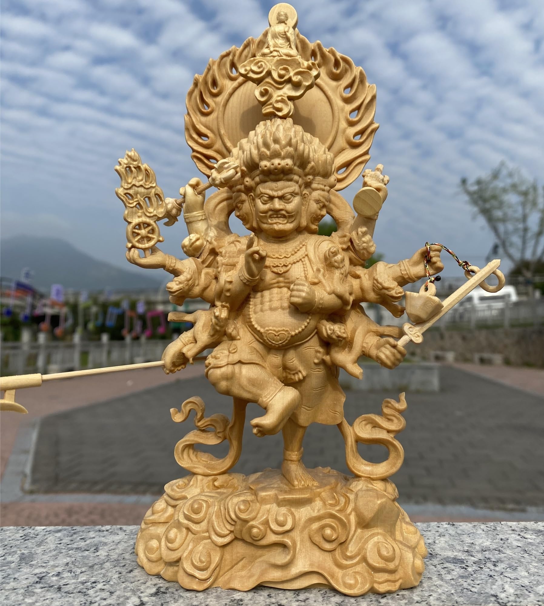 Amazon｜【烏枢沙摩明王像】 高さ23cmトイレの神様 災厄除け 開運