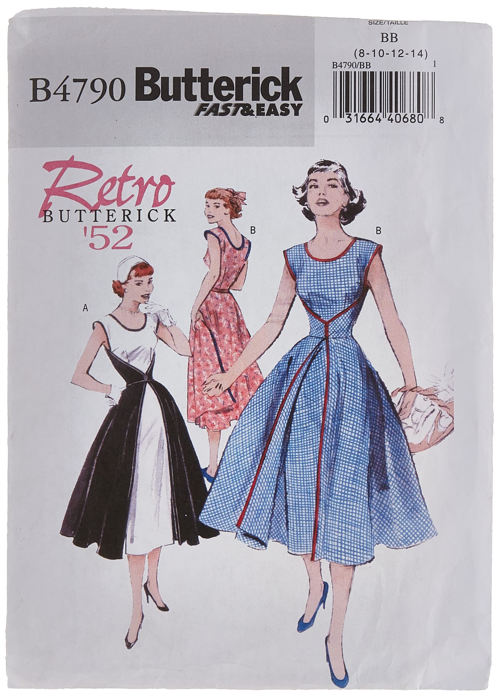 Amazon | 【Butterick】VeryEasy 50年代レトロデザインラップドレスの