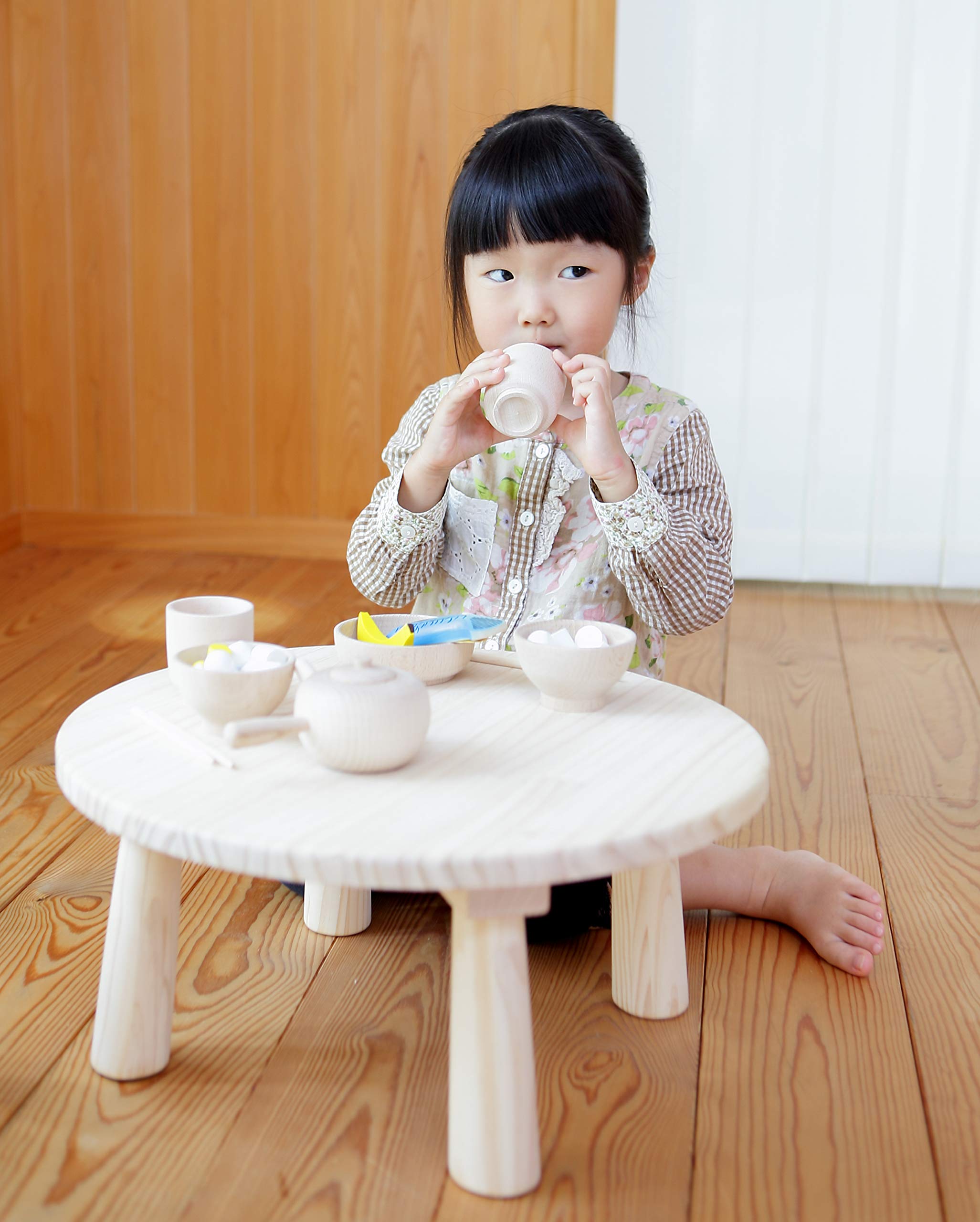 Amazon | 木遊舎(MOKUYUSYA) ちびっ子ちゃぶ台＋お食事急須トレー10点