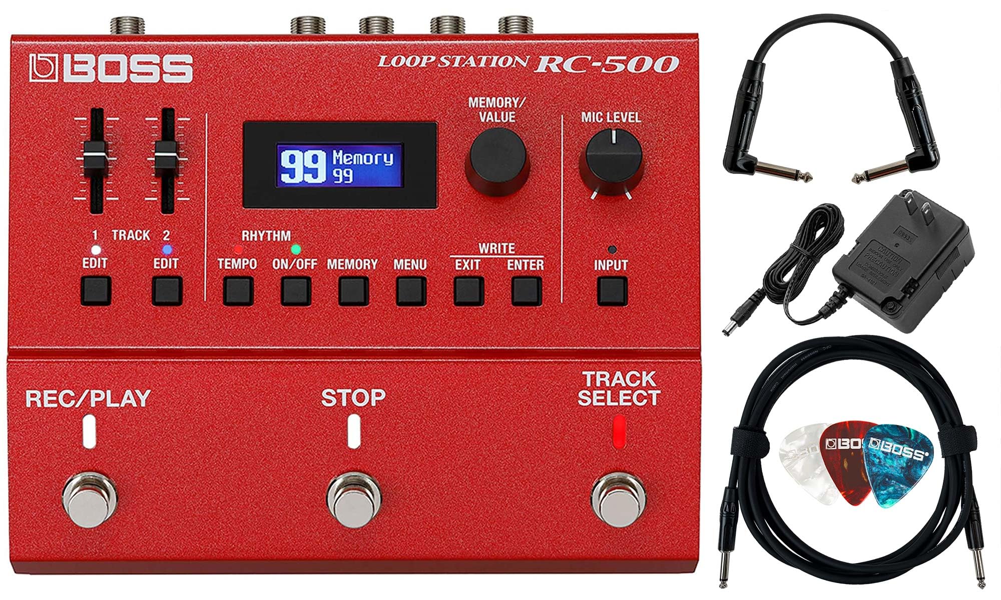 Amazon.com: Boss RC-500 Loop Station Bundle with Gearlux Power