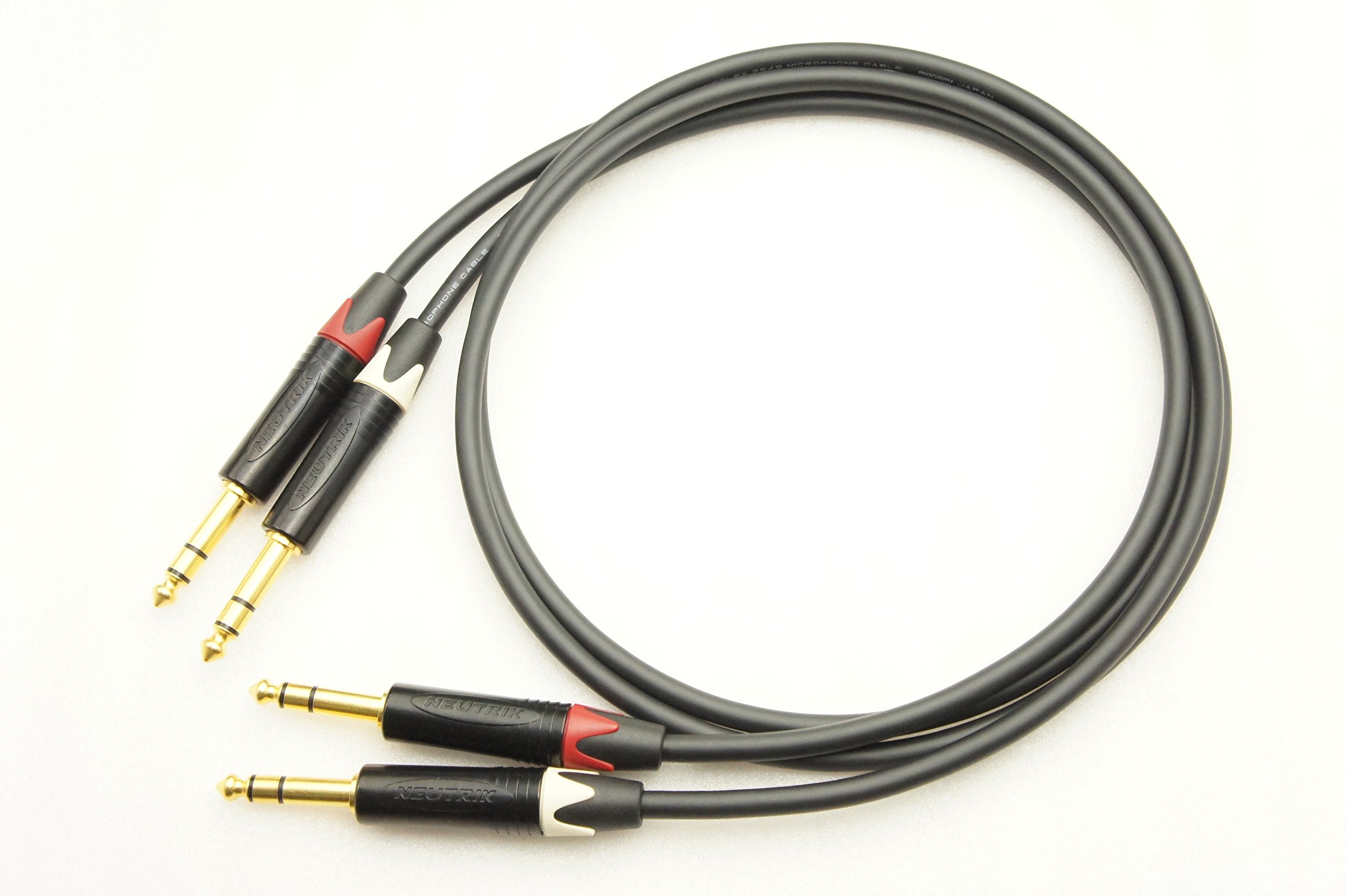 Amazon | MOGAMI 2549 TRS ステレオフォン 2本ペアケーブル (2m